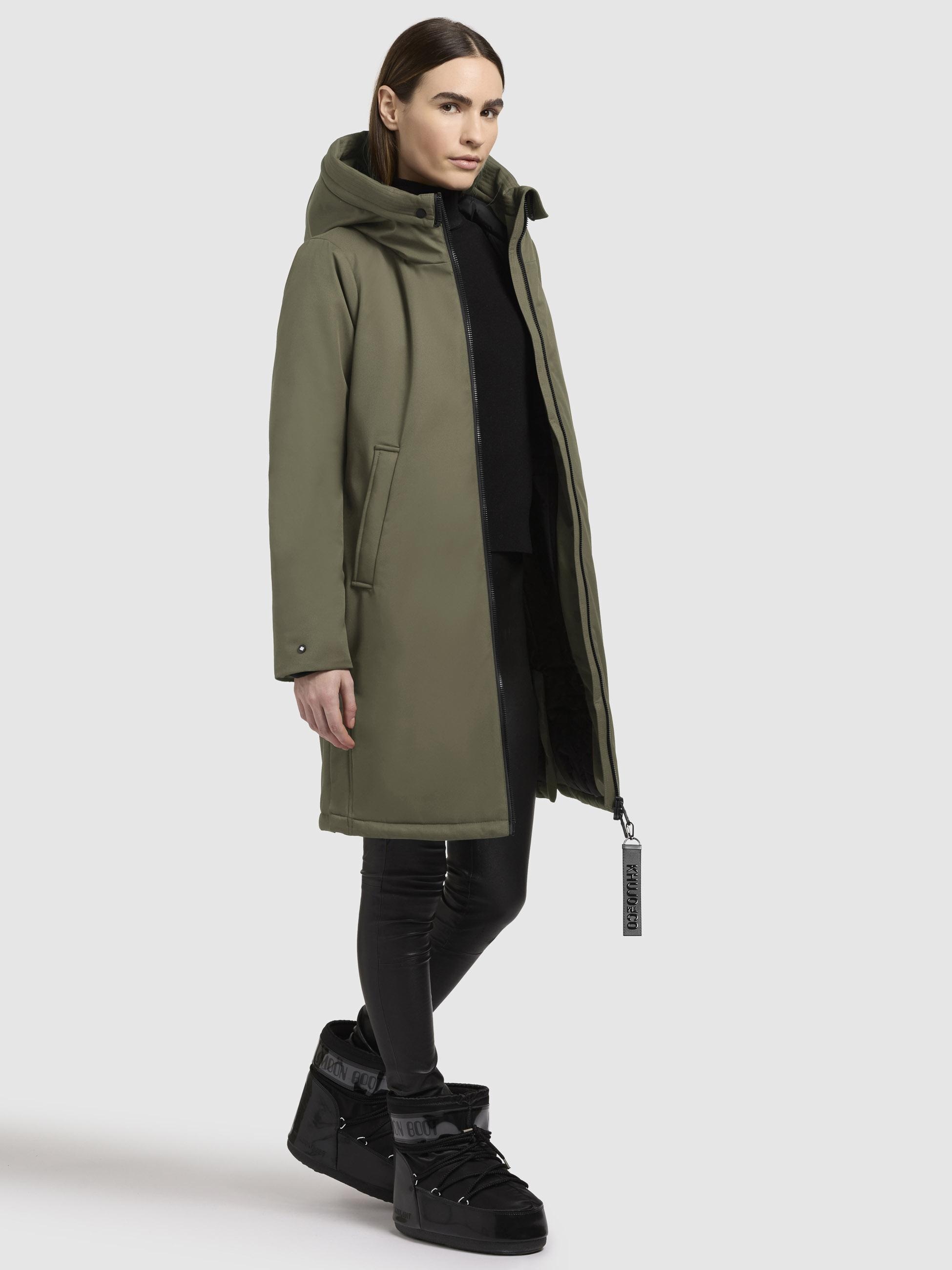 khujo Kurzmantel »Yaak3-YM«, urbaner Damen Parka mit gestepptem Innenfutter