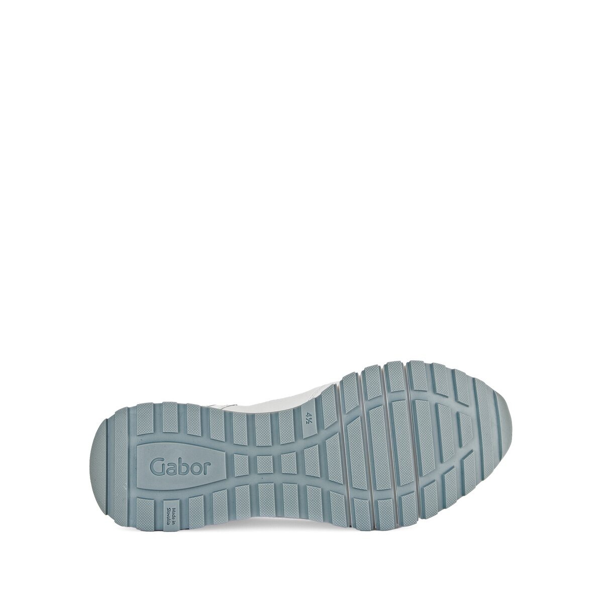 Gabor Comfort Sneaker Glattleder Women's Sneaker White/Silver 42 9
