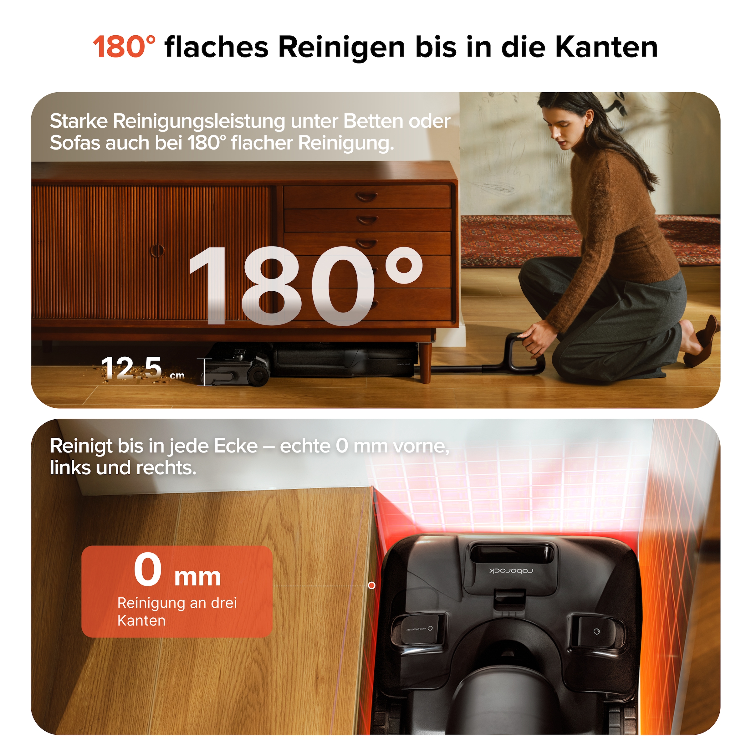 Roborock Nass-Trocken-Akkusauger »F25 ACE Pro« 25.000 Pa, 95 °C Selbstreinigung, Dock-Trocknung und App-Anpassung
