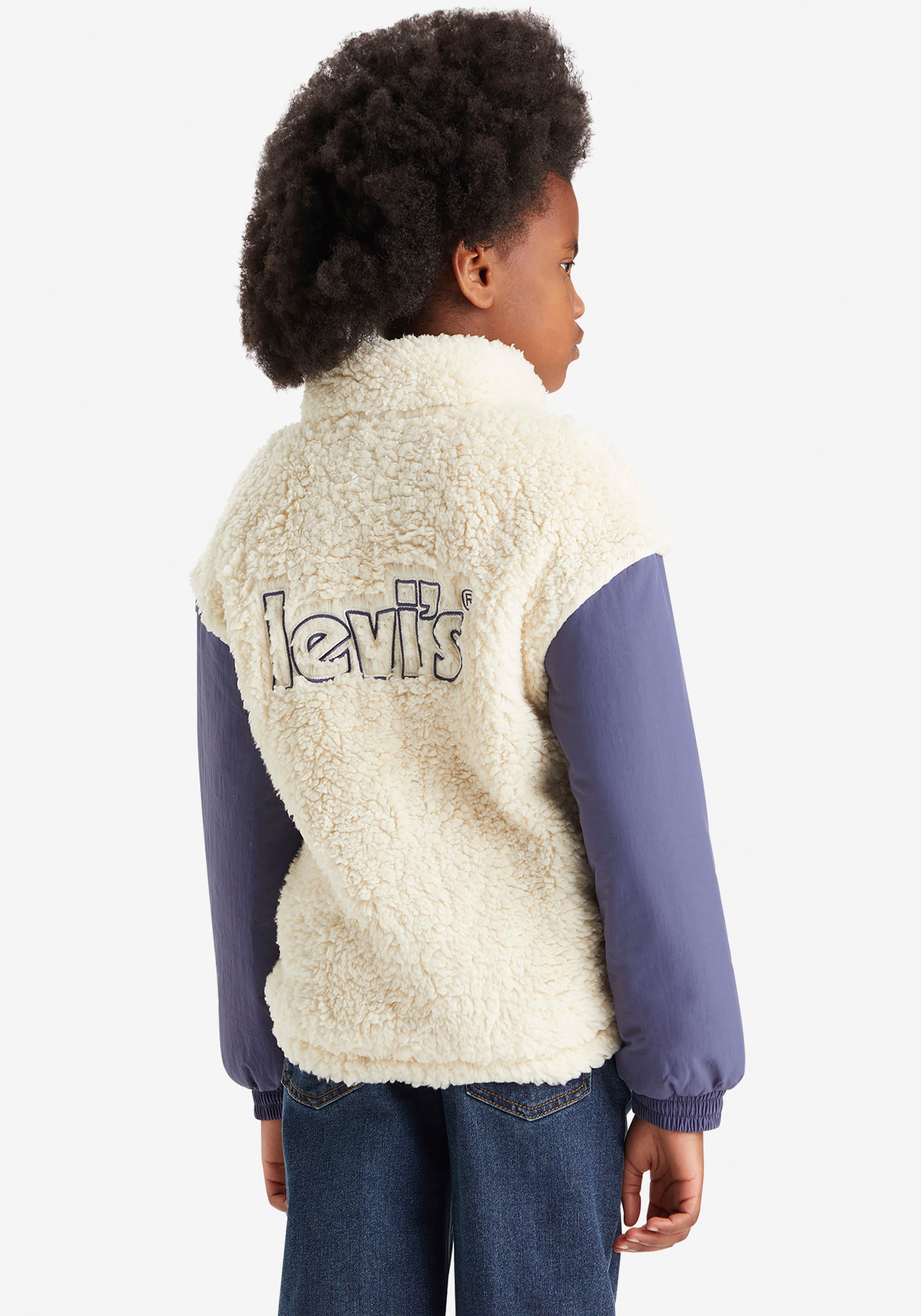 Levi's® Kids Fellimitatjacke, mit Markenschriftzug auf dem Rücken for GIRLS