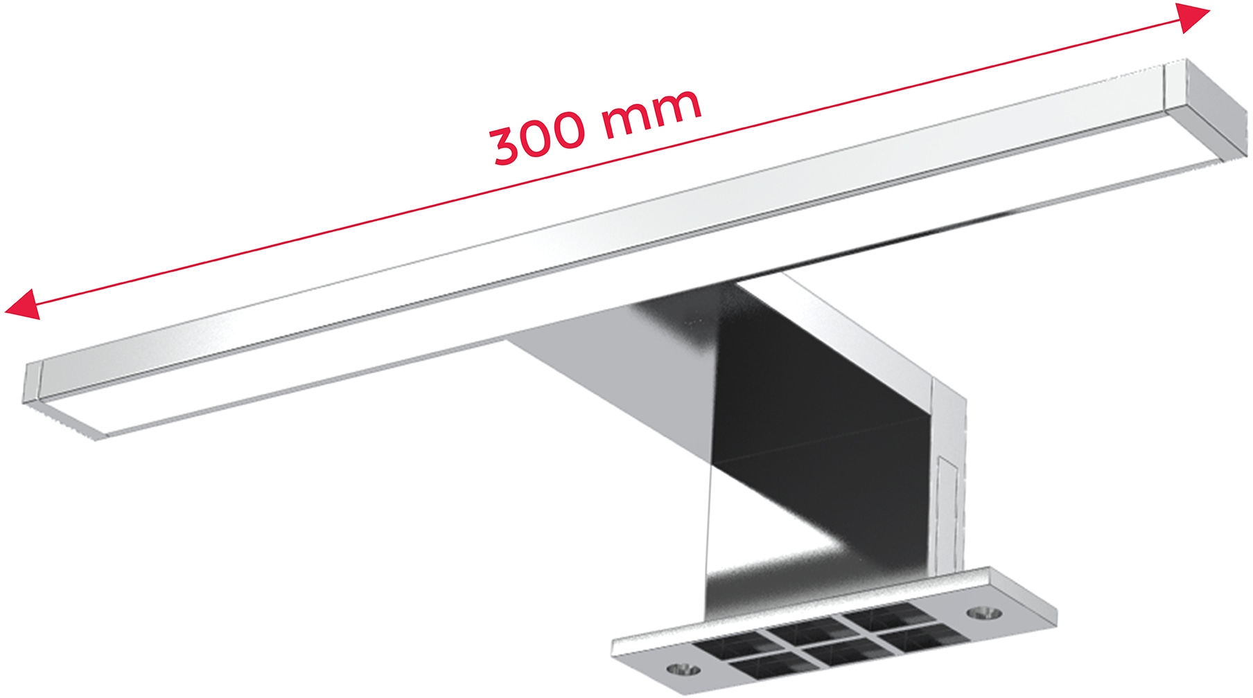 B.K.Licht Spiegelleuchte »Talitha«, 1 flammig, Leuchtmittel LED-Board | LED fest integriert, LED, Bad, Spiegellampe, Badezimmer, Beleuchtung, IP44, Schminklicht