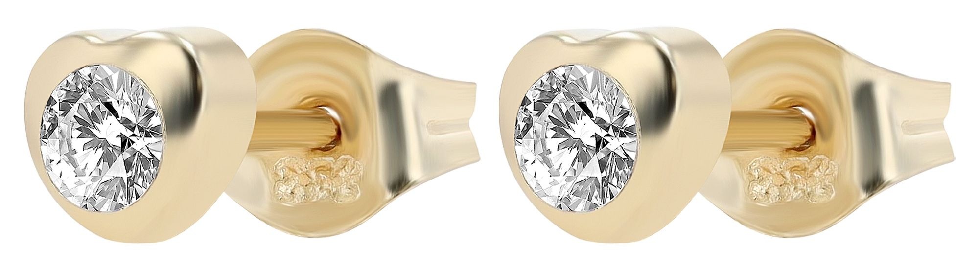 Adelia´s Paar Ohrhänger »333 Gelbgold Ohrringe Ohrstecker« goldfarben