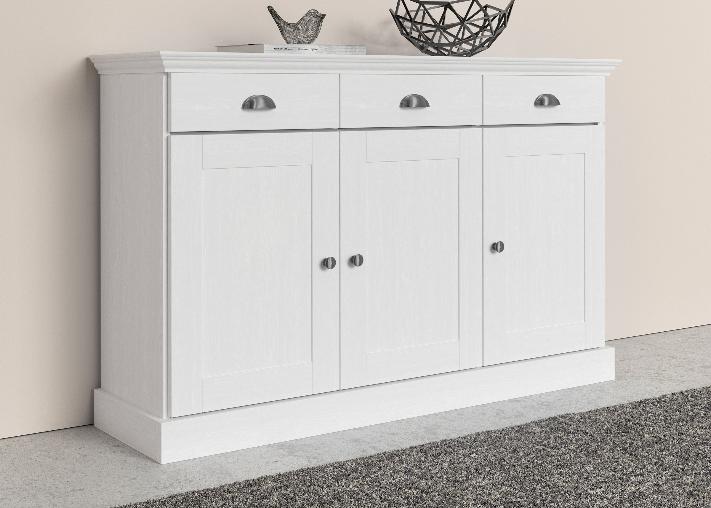OTTO home Sideboard "Motala" Kommode, 3 Schubladen und 2 verstellbare Einle günstig online kaufen
