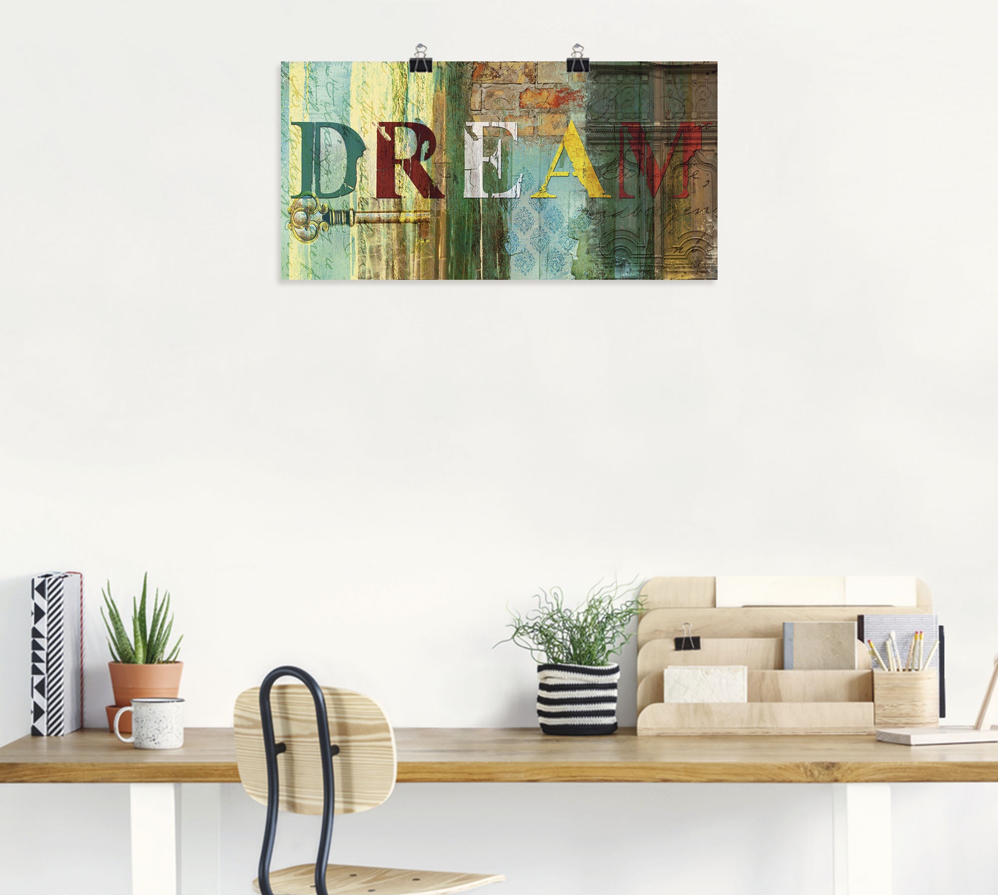 Artland Wandbild »Traum«, Sprüche & Texte, (1 St.), als Leinwandbild, Poster, Wandaufkleber in verschied. Größen