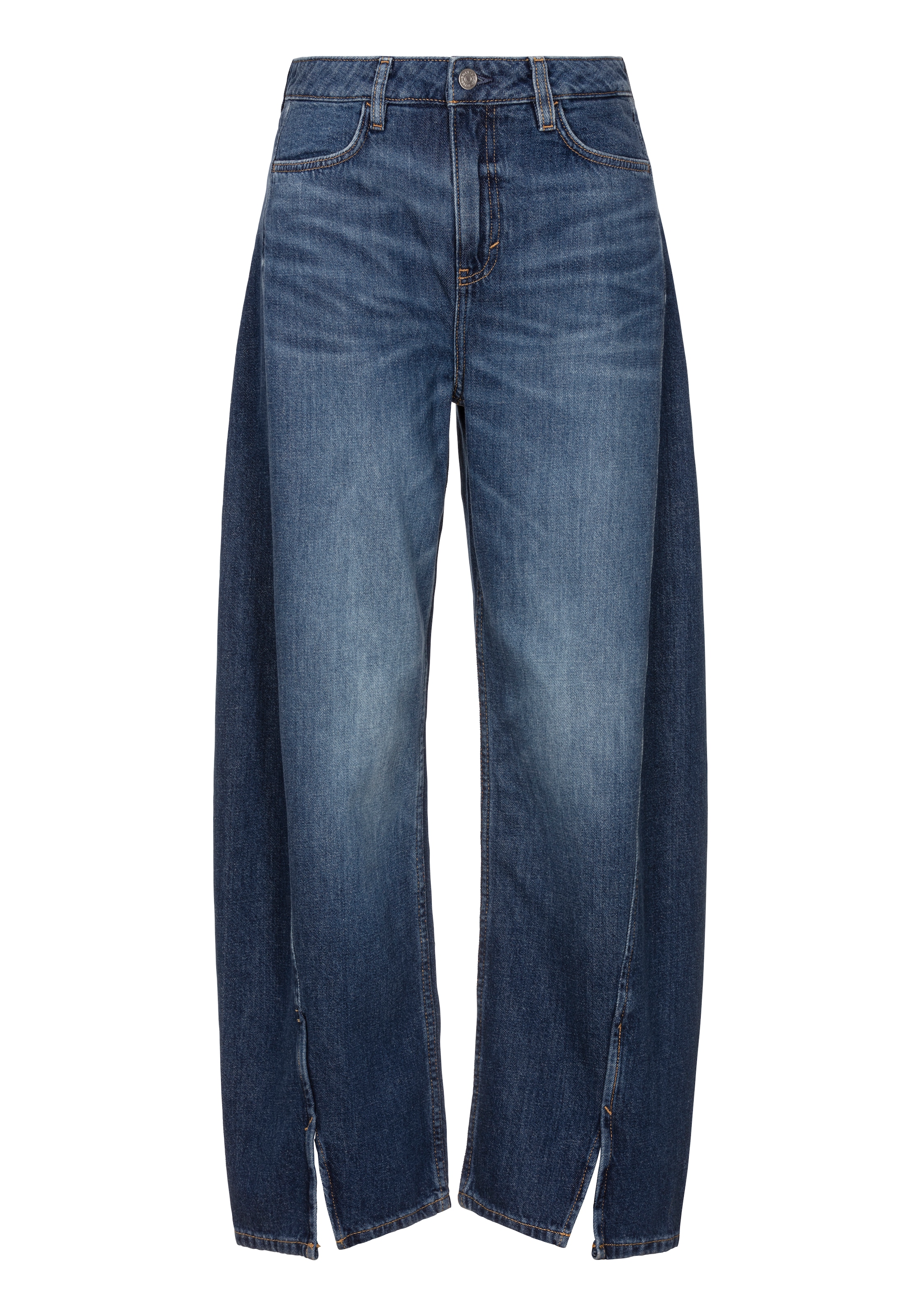 BOSS ORANGE Weite Jeans »Baloon High Rise Premium Damenmode«, (BOSS ORANGE DENIM), mit BOSS-Badge