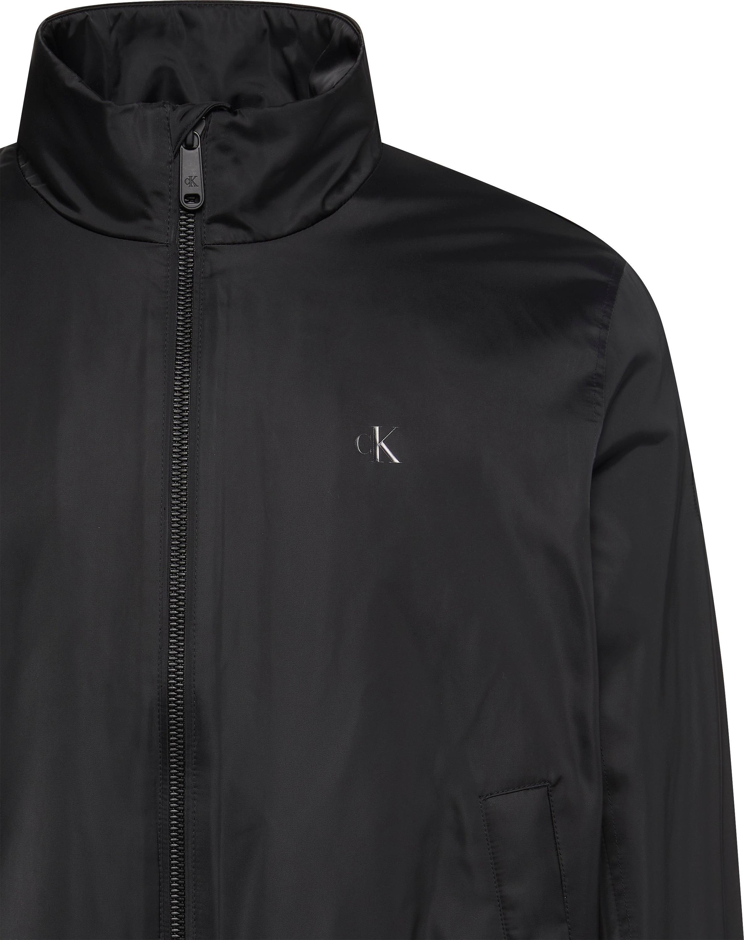 Calvin Klein Jeans Bomberjacke »LS PADDED HARRINGTON JACKET«, ohne Kapuze, Mit Rundhalsausschnitt mit Stehkragen