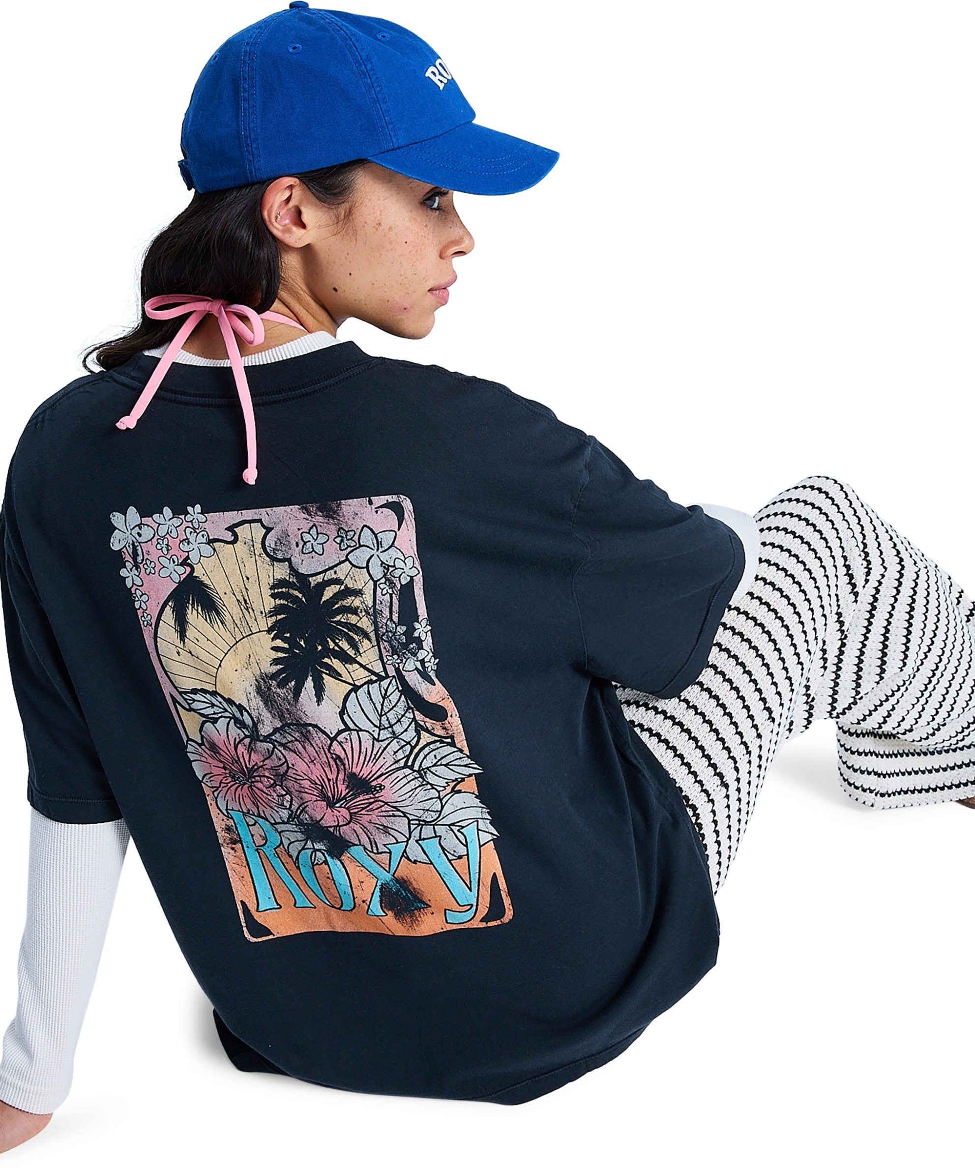 Roxy T-Shirt »TALLOVERSIZE WASHED« Kurzarm, lässiger Stil, für Alltag und entspannte Aktivitäten