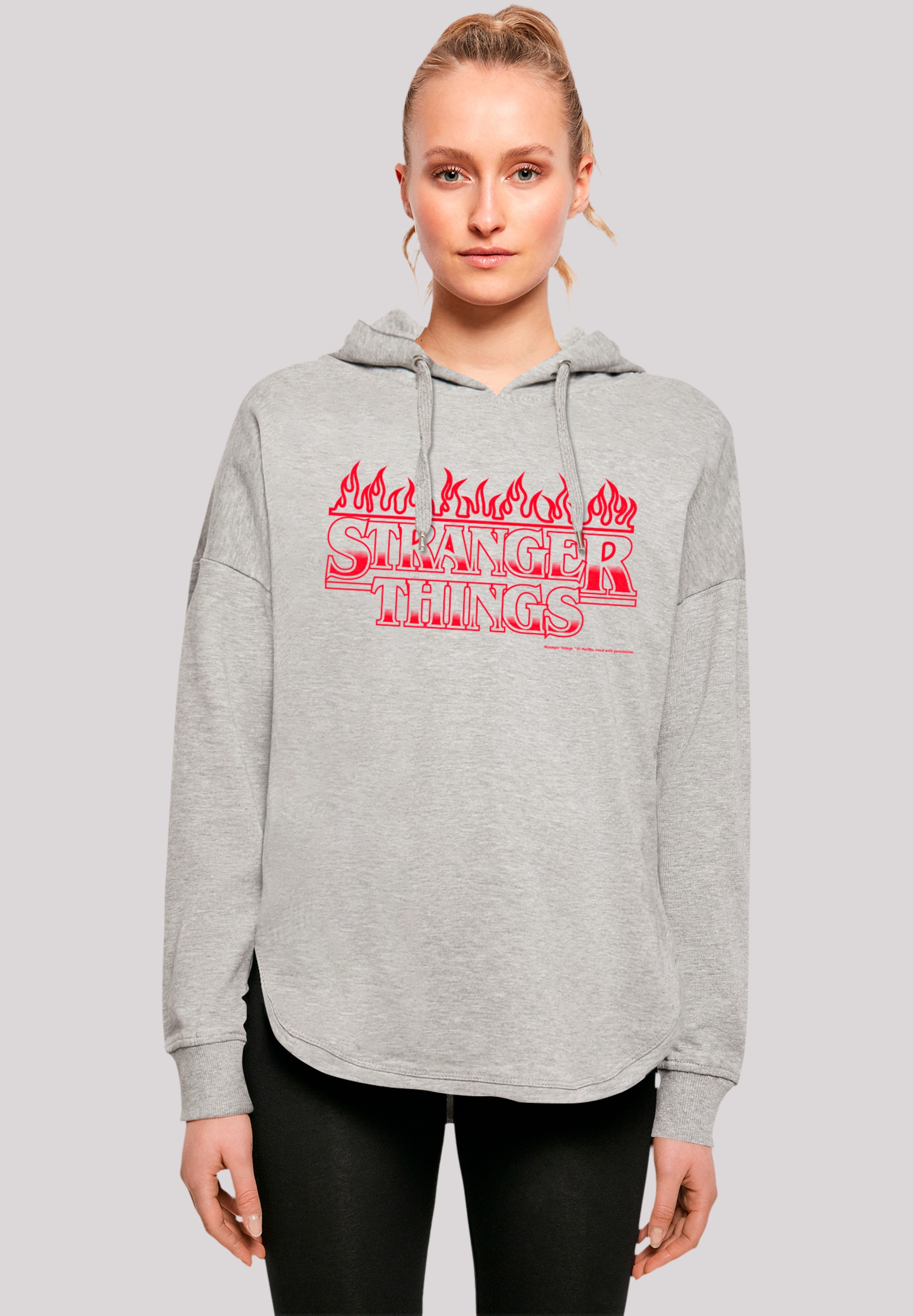 F4NT4STIC Kapuzenpullover "Stranger Things Flames Netflix TV Series", Premium Qualität