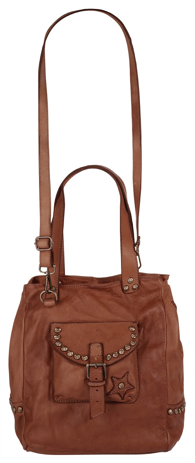 Samantha Look Shopper echt Leder, Made in Italy