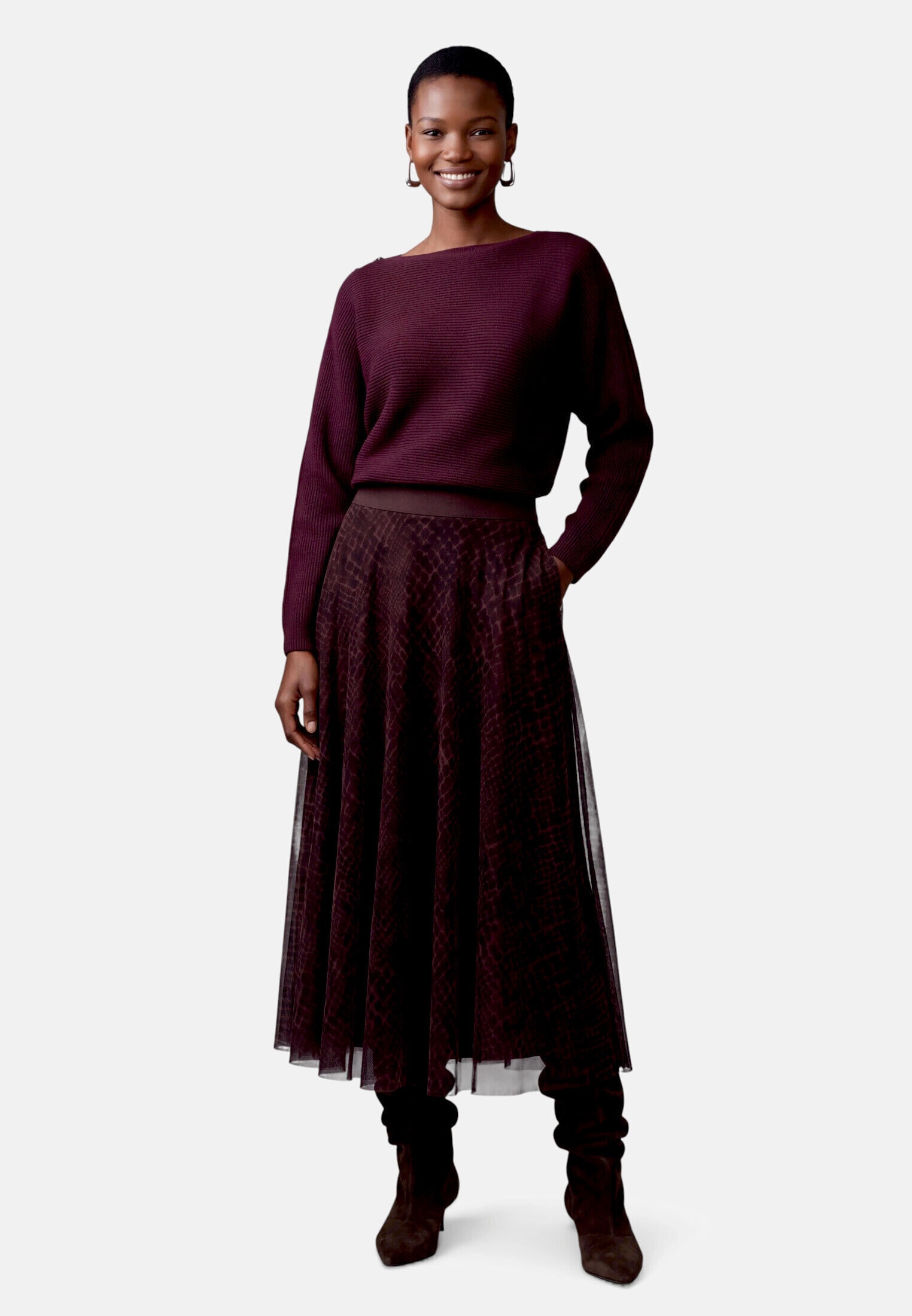 Zero Strickpullover »Damen mit Fledermausärmeln« 1 Struktur