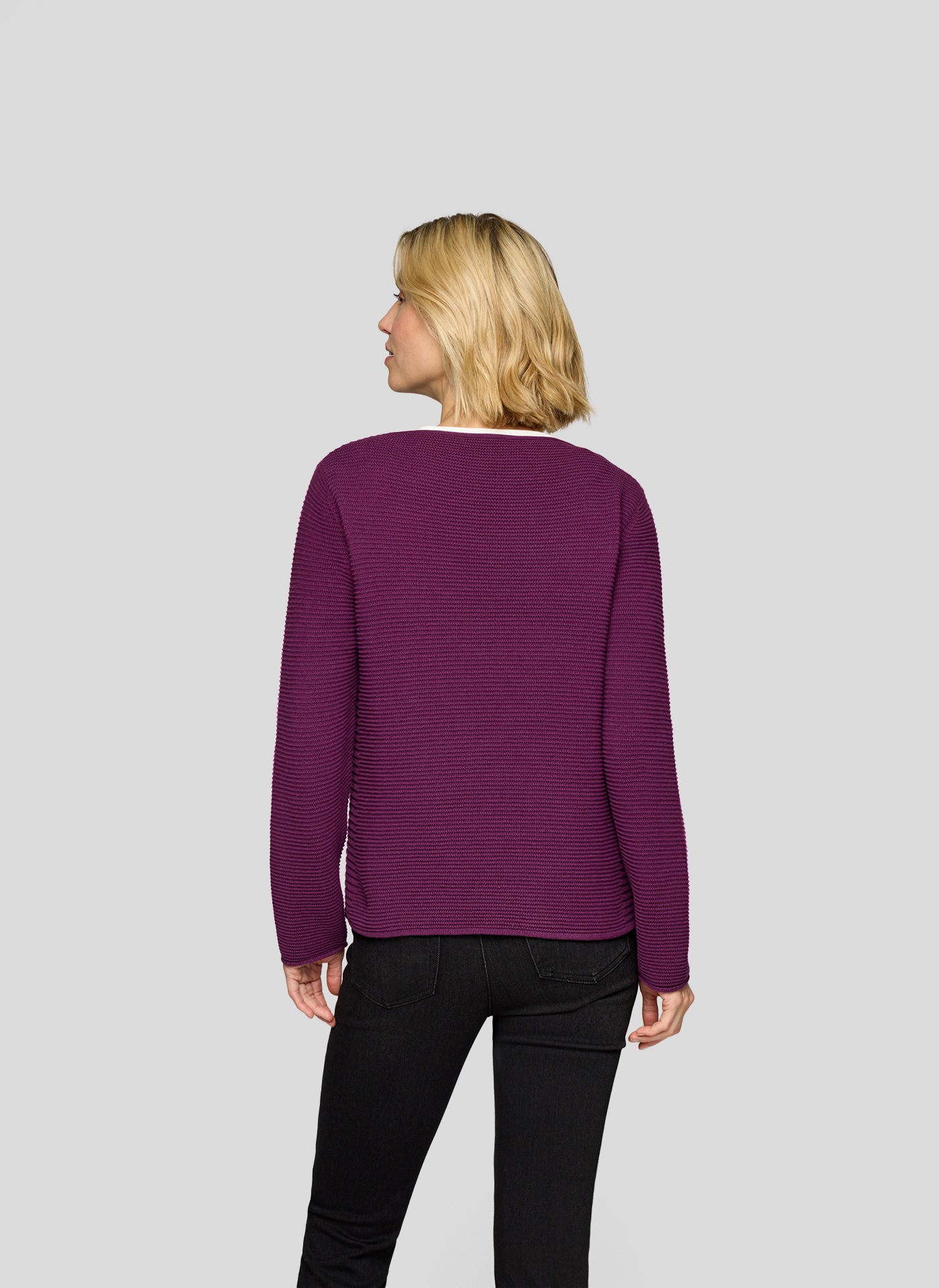 Rabe 3/4-Arm-Shirt mit Struktur Muster günstig online kaufen