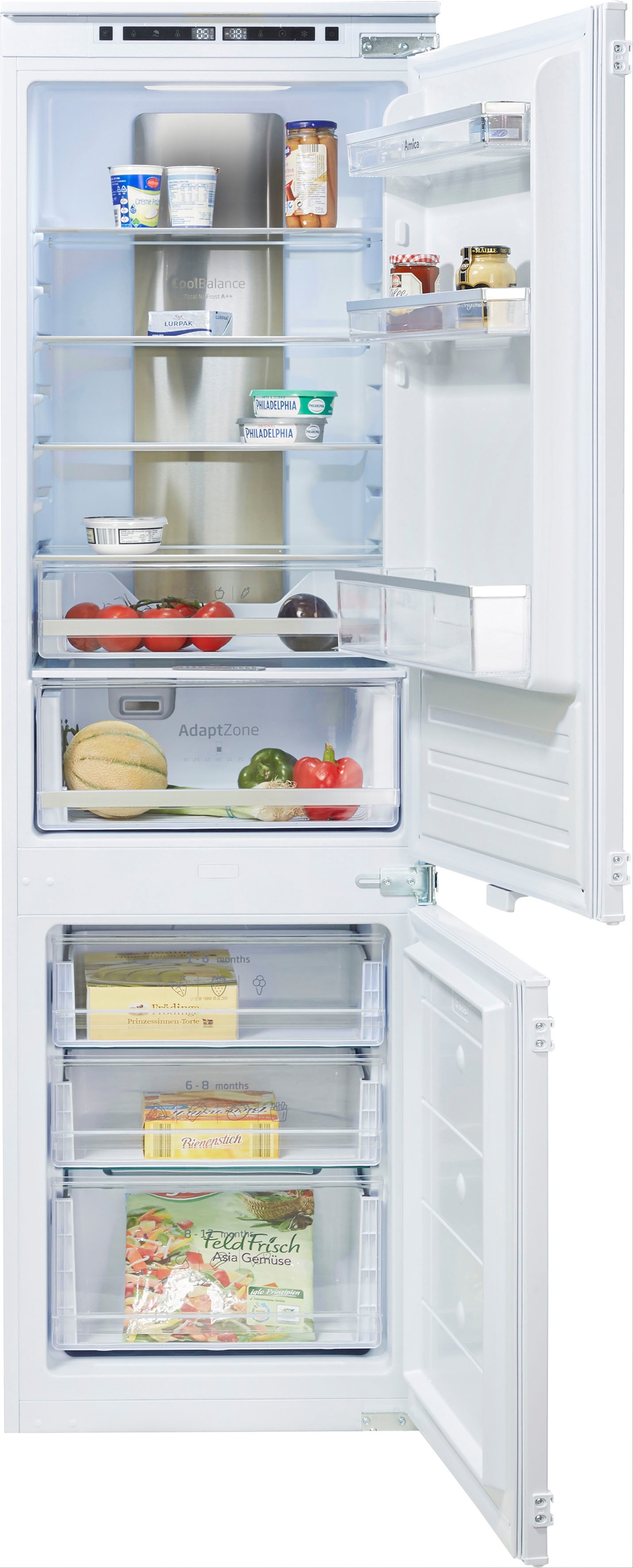 Amica Einbaukühlgefrierkombination "EKGCS 387 950" 177,6 cm hoch 54 cm brei günstig online kaufen