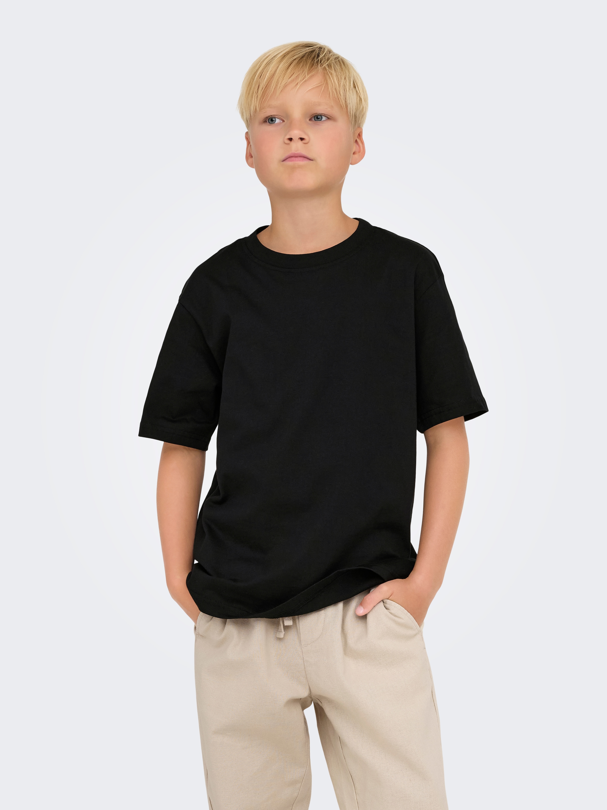 Only & Sons Junior Rundhalsshirt "Osjfred Life Rlx Ss Tee Jrs Noos" Baumwolle, Relaxed Fit
