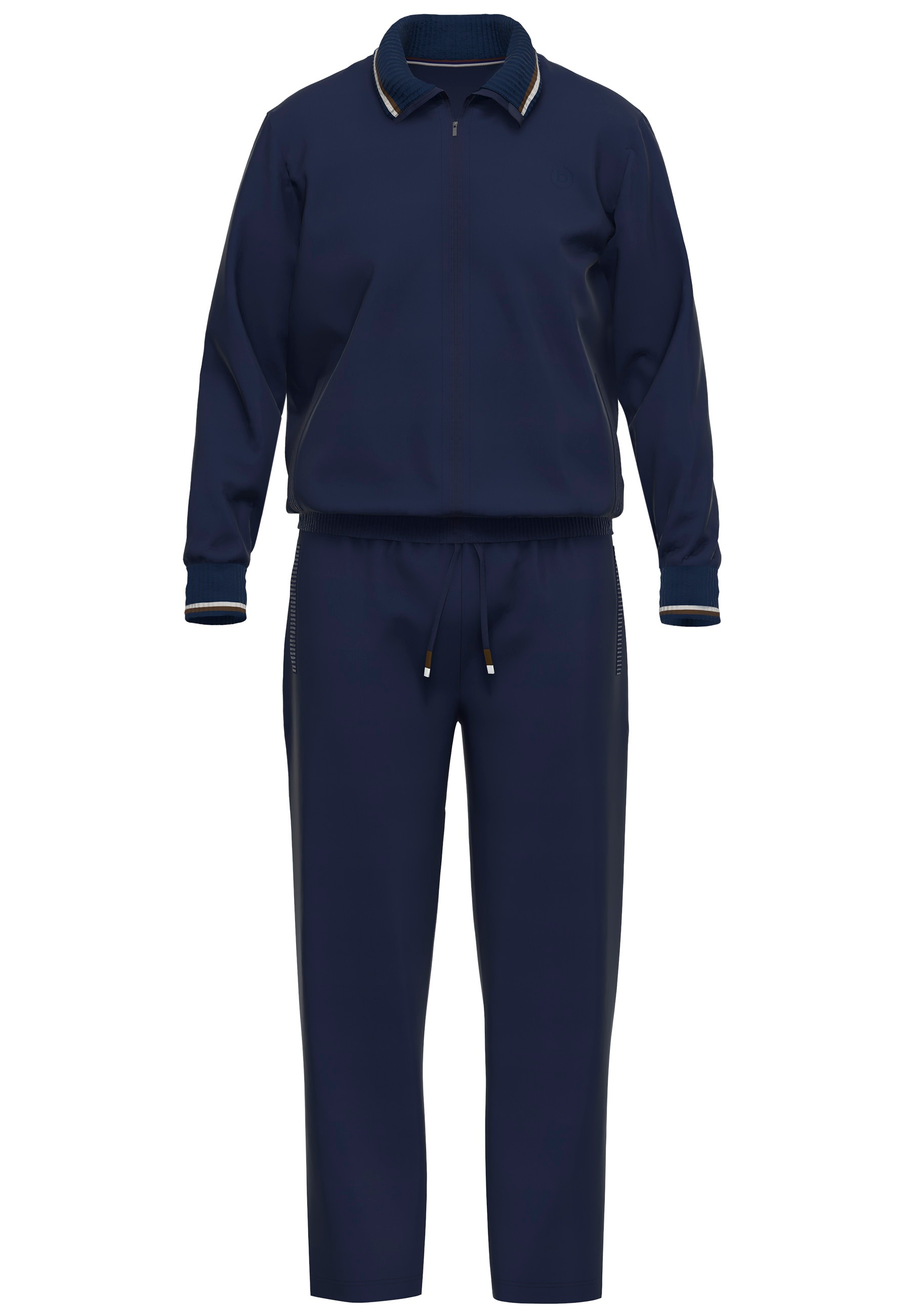 bugatti Loungeanzug "Bologna", (2 tlg.), Langarm, lange Hose, mit Seitentas günstig online kaufen