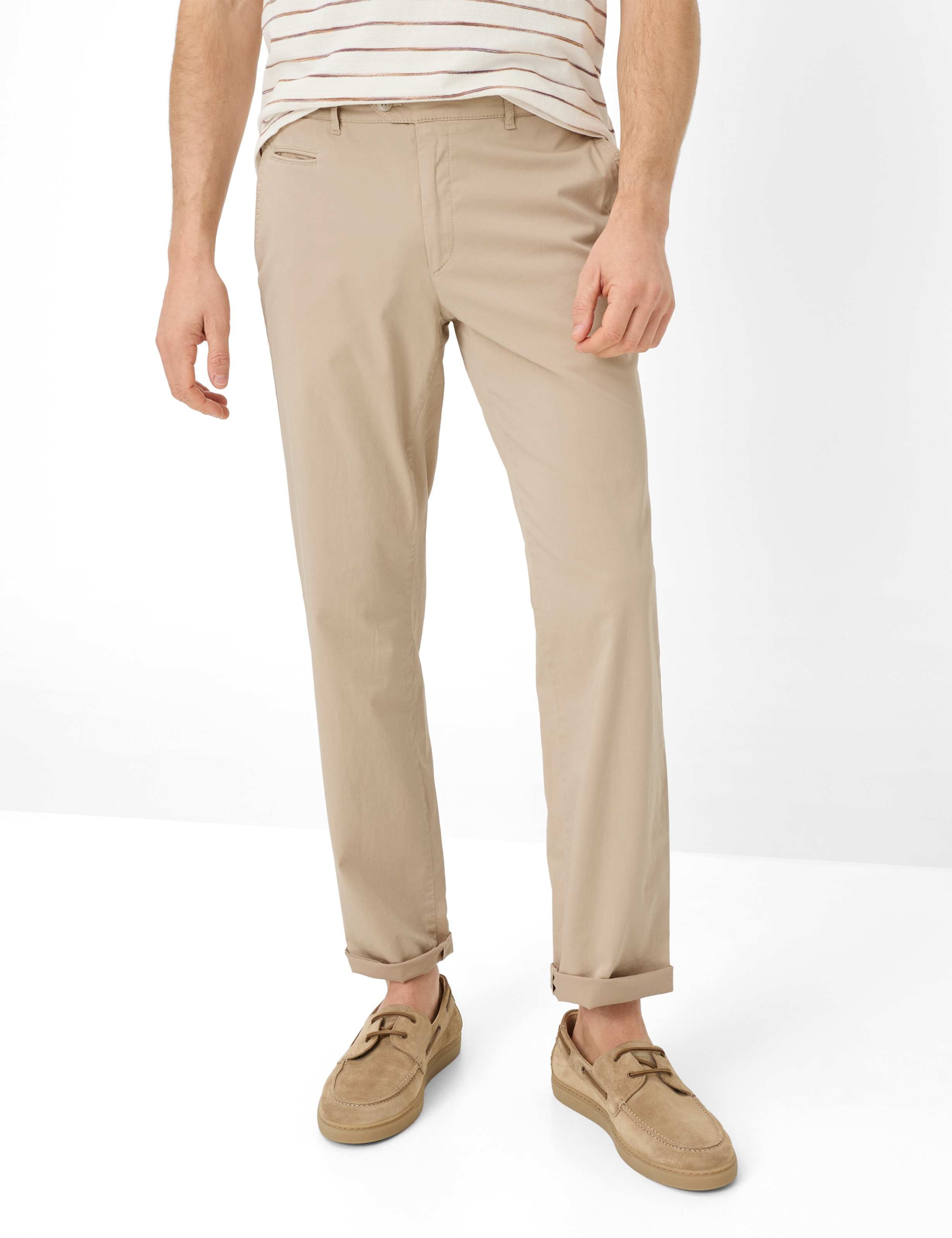Chinohose BRAX "Style EVEREST", Herren, Gr. 98, Normalgrößen, beige, Web, 78% Baumwolle, 19% Lyocell, 3% Elasthan, Hosen Chinohose