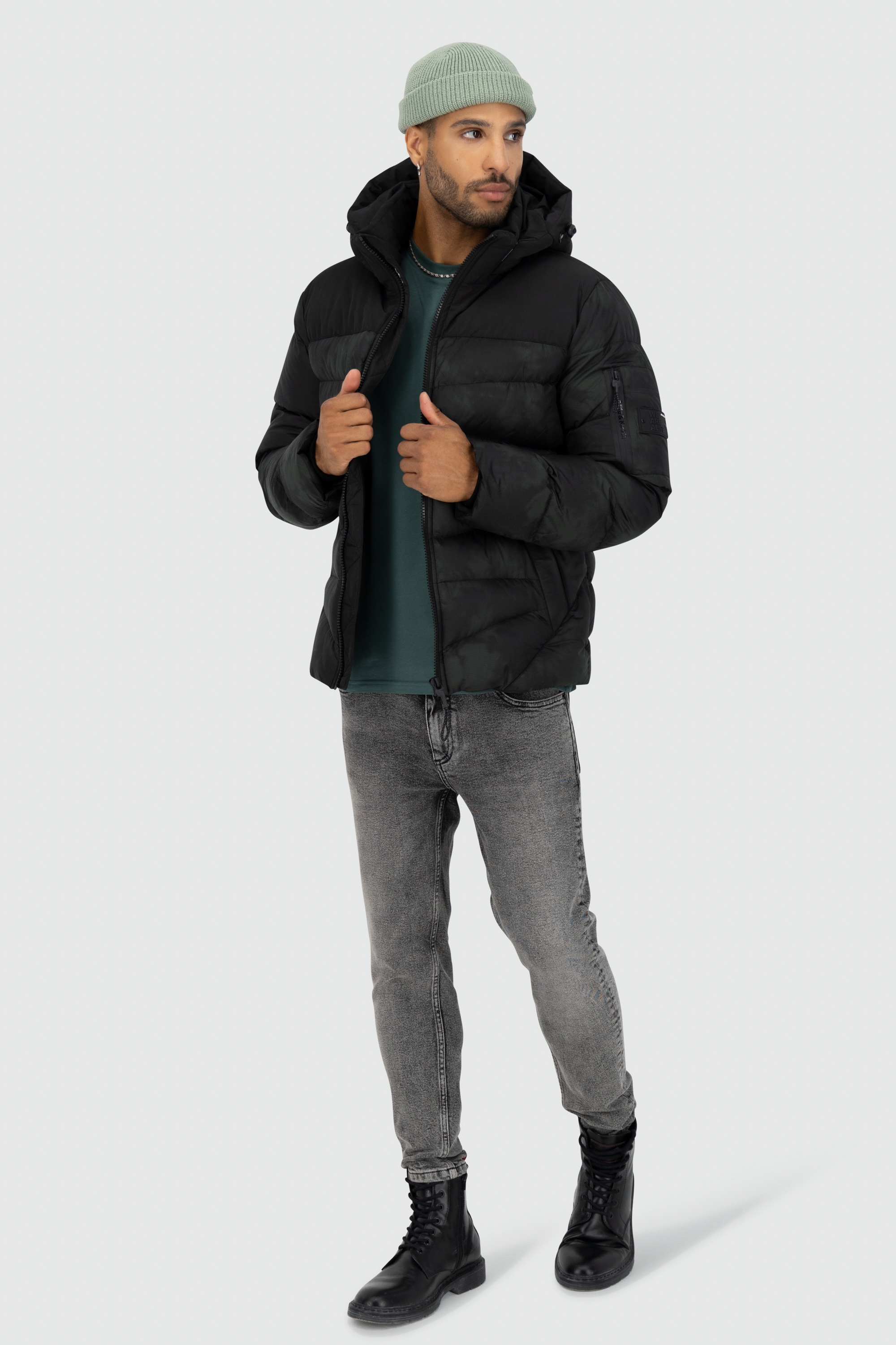 Alife & Kickin Winterjacke »Herren HenryAK B«, mit Kapuze, Warm kurze Jacke, gefüttert mit abnehmbarer Kapuze