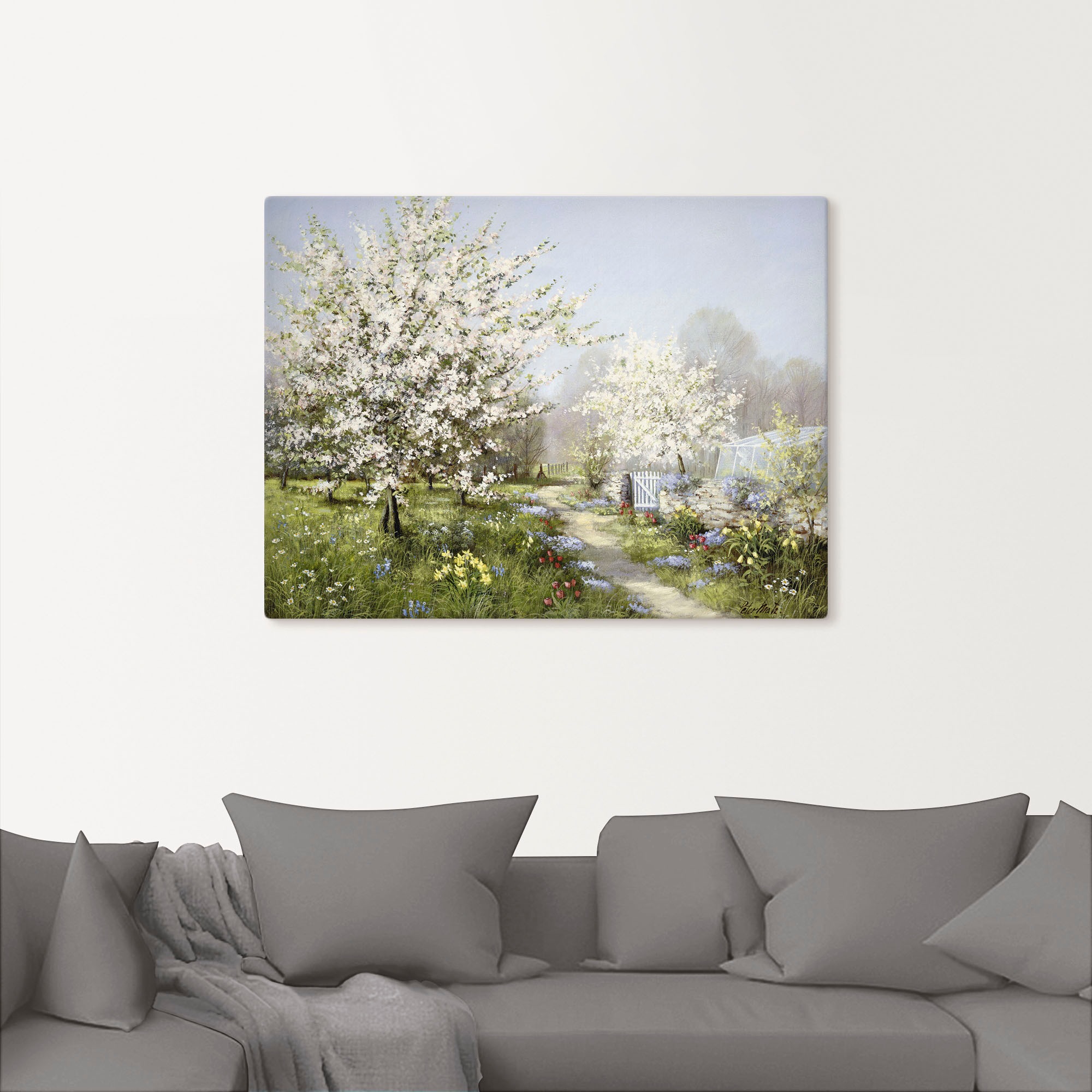 Artland Wandbild "Frühlingsblüten" Wiesen & Bäume 1 Stk. tlg. als Leinwandb günstig online kaufen