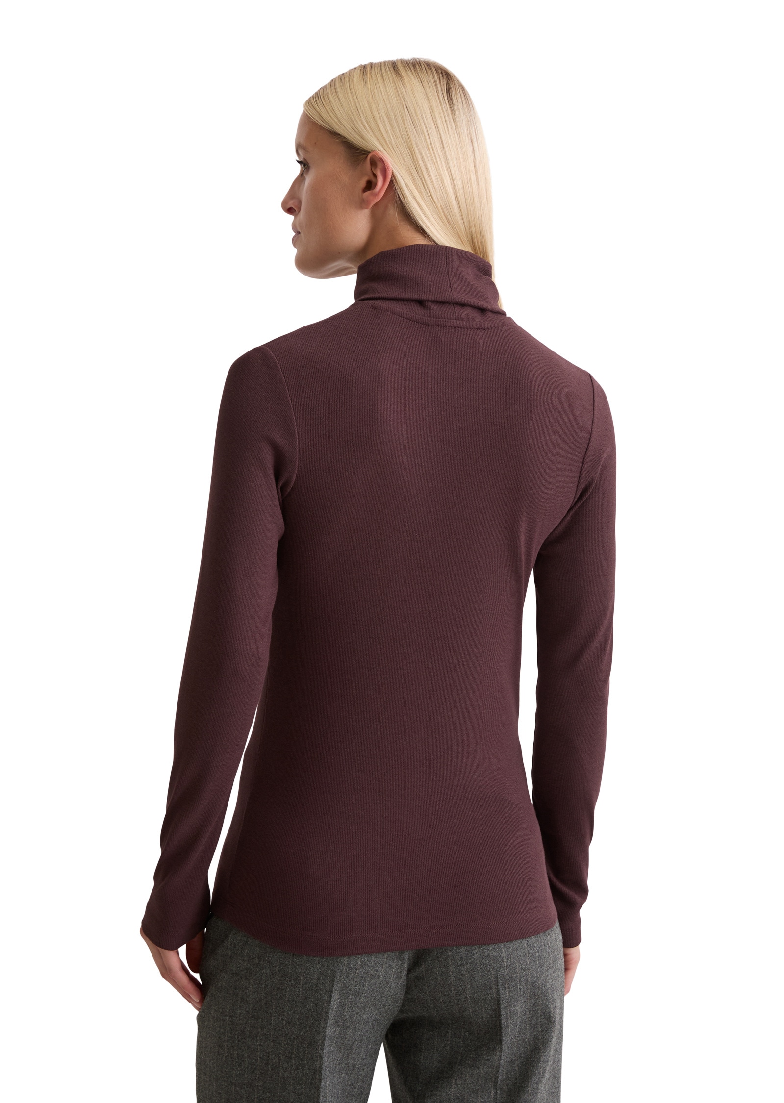 Marc O'Polo Langarmshirt »aus soft geripptem Jersey«