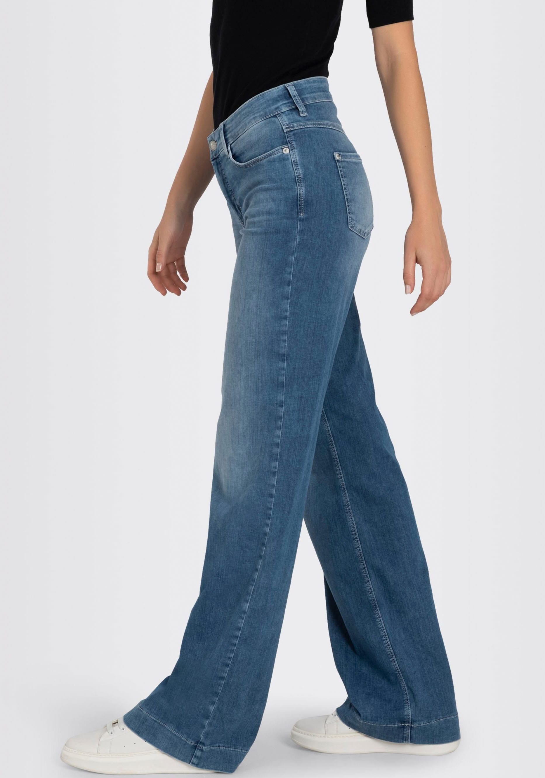 MAC Weite Jeans »DREAM WIDE«, mit weitem Bein-Stretch