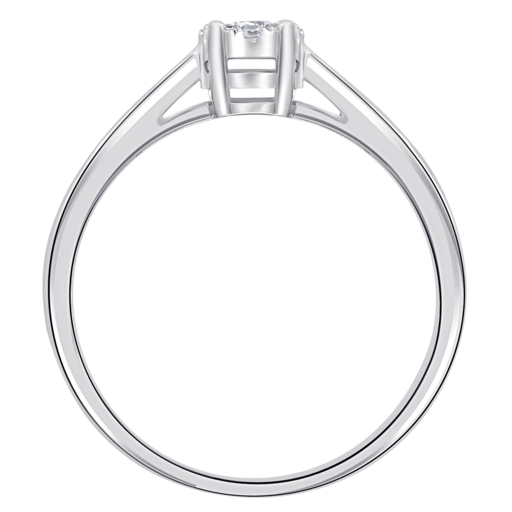 ONE ELEMENT Diamantring »0,03 ct Diamant Brillant Ring aus 585 Gelbgold«