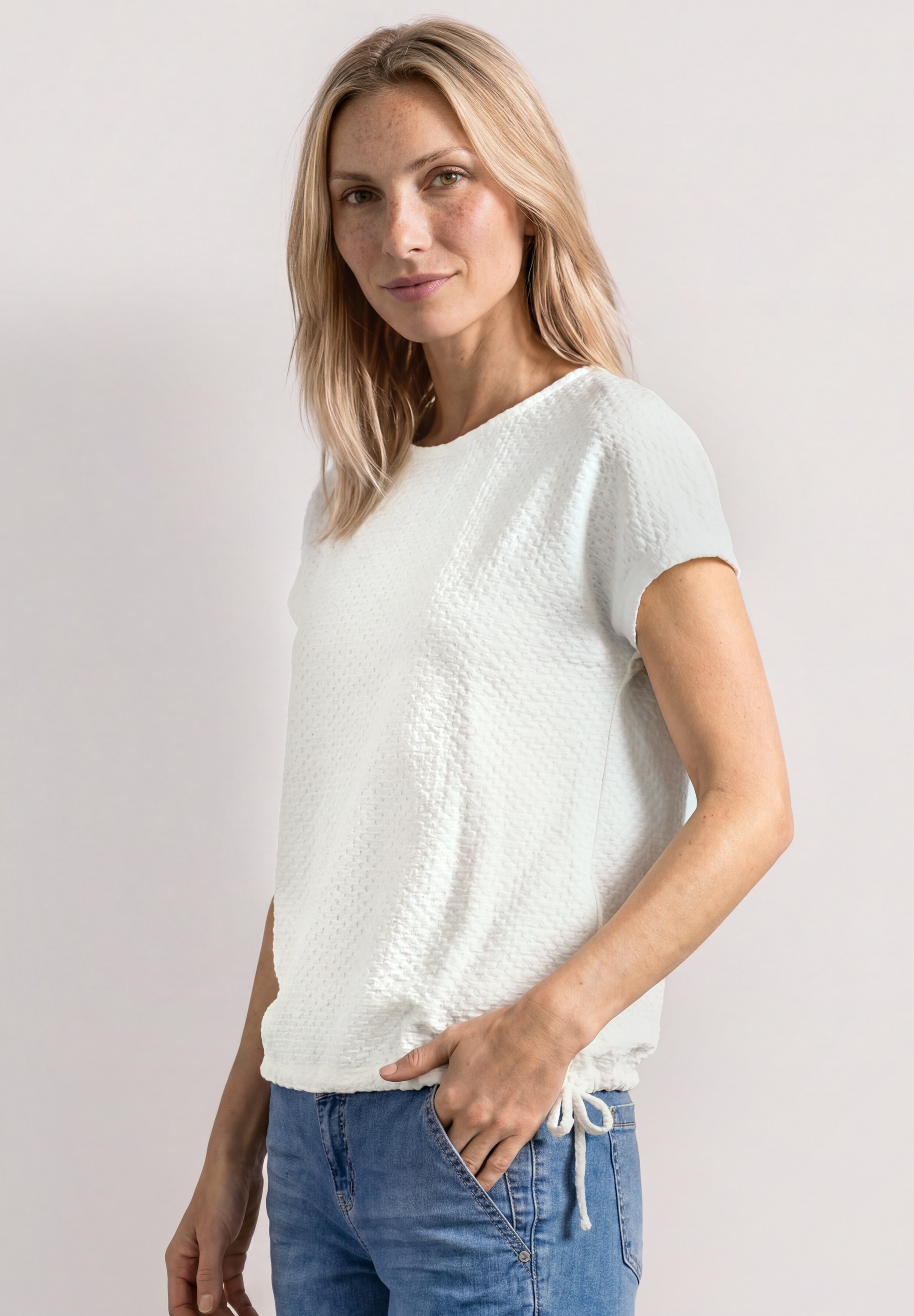 STREET ONE T-Shirt mit Rundhalsausschnitt