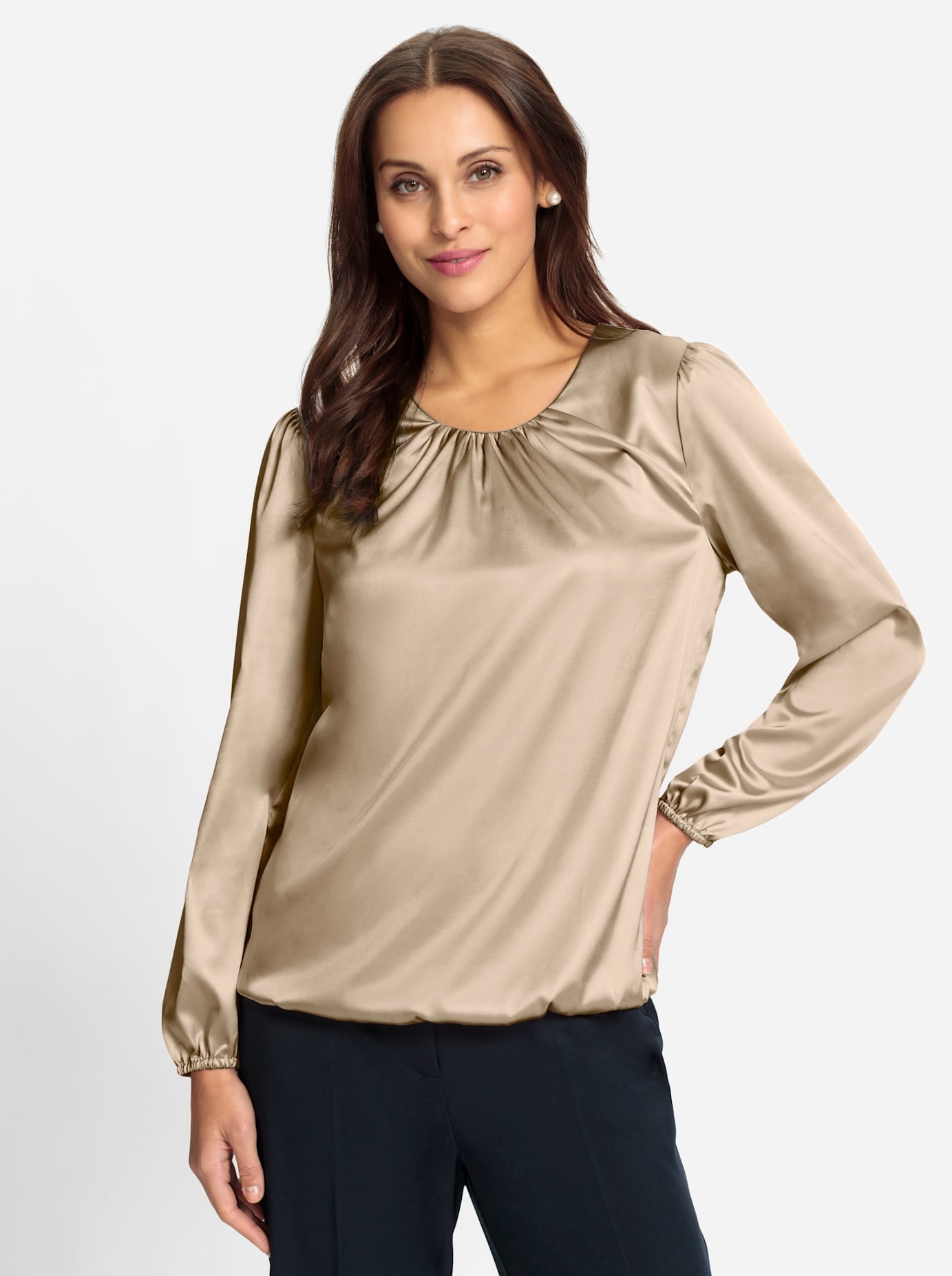 Lady Satinbluse