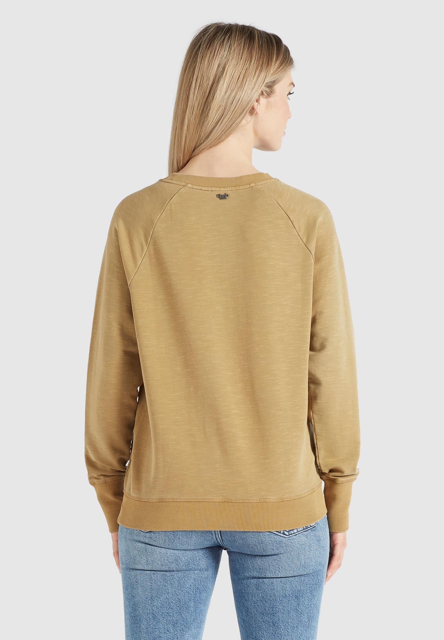 khujo Sweatshirt »SILICIA SMILE«, mit großem Print auf der Vorderseite