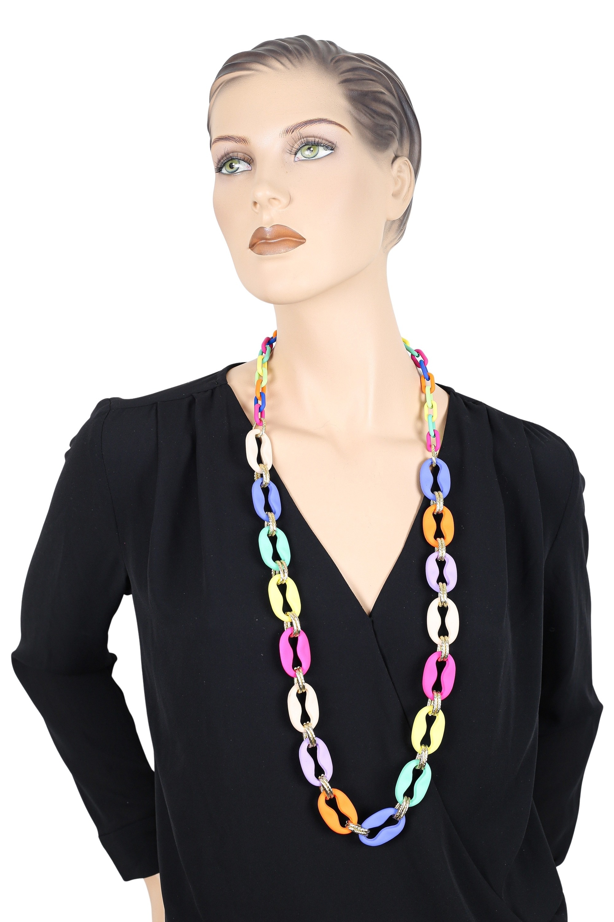 COLLEZIONE ALESSANDRO Lange Kette "Candy Loop", bunte Gliederkette günstig online kaufen