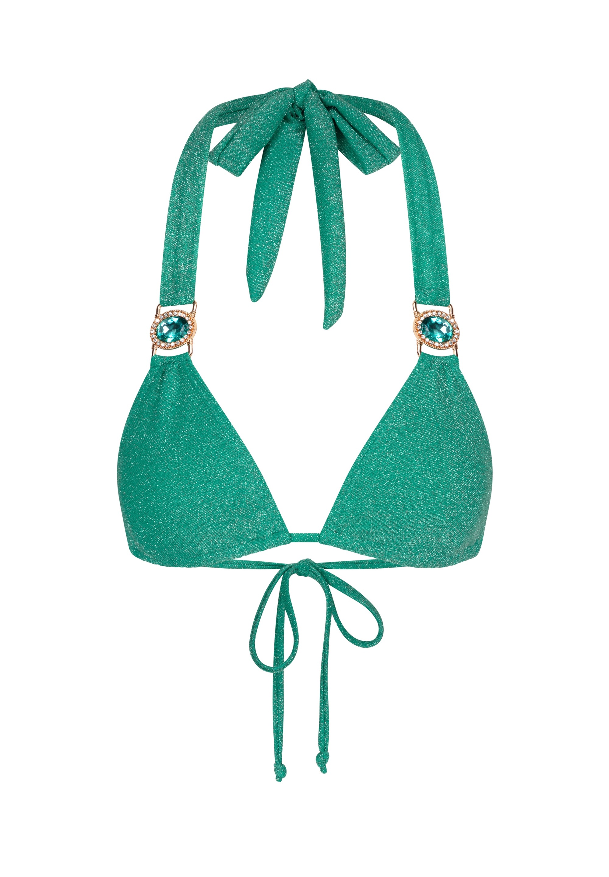 Moda Minx Triangel-Bikini-Top »Lumiere Amour Triangle«, (1 St.), mit tollem Steinbesatz
