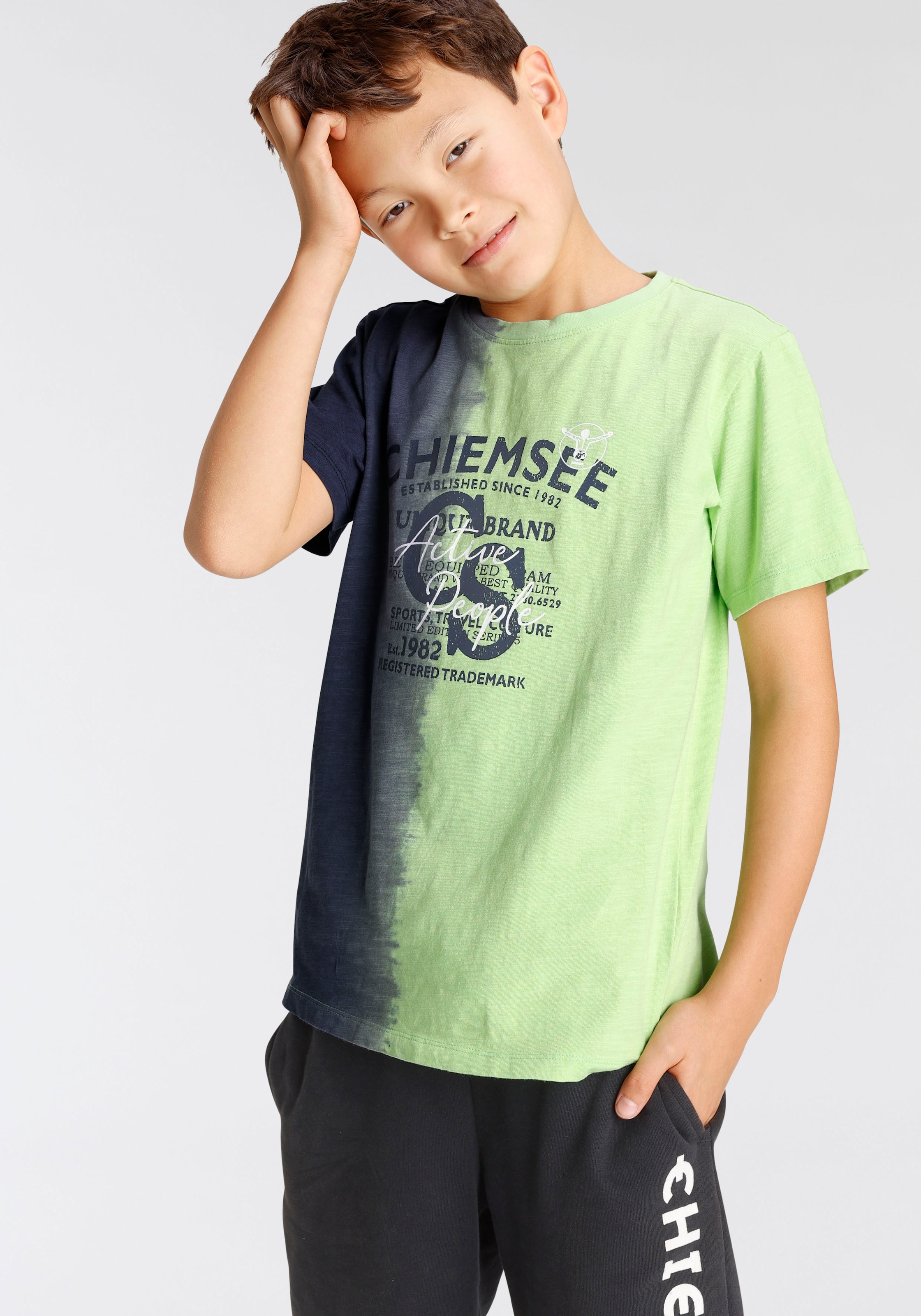 Chiemsee T-Shirt vertikalem Farbverlauf BAUR für »Farbverlauf«, mit | ▷