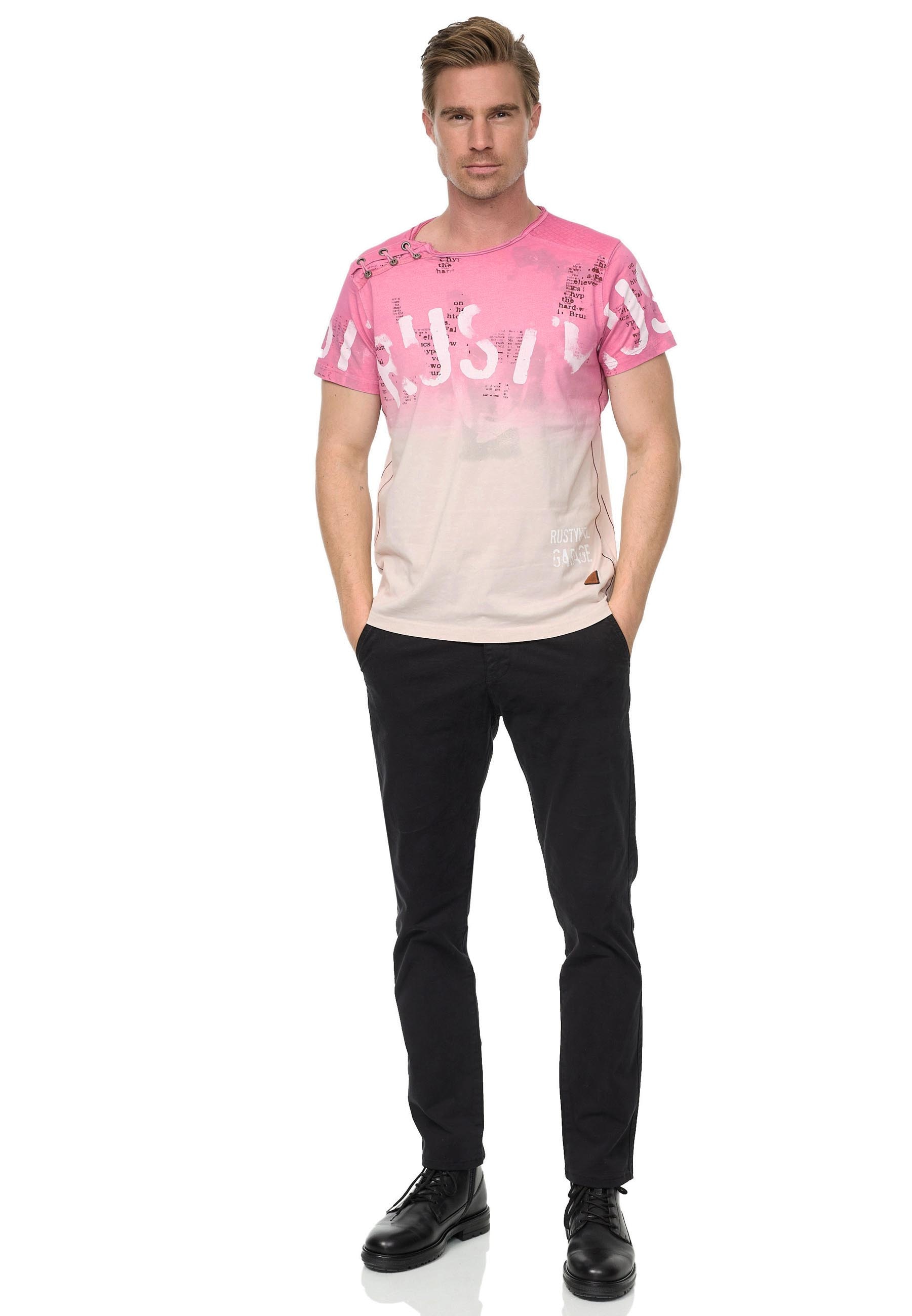 Rusty Neal T-Shirt, mit farblichem Übergang
