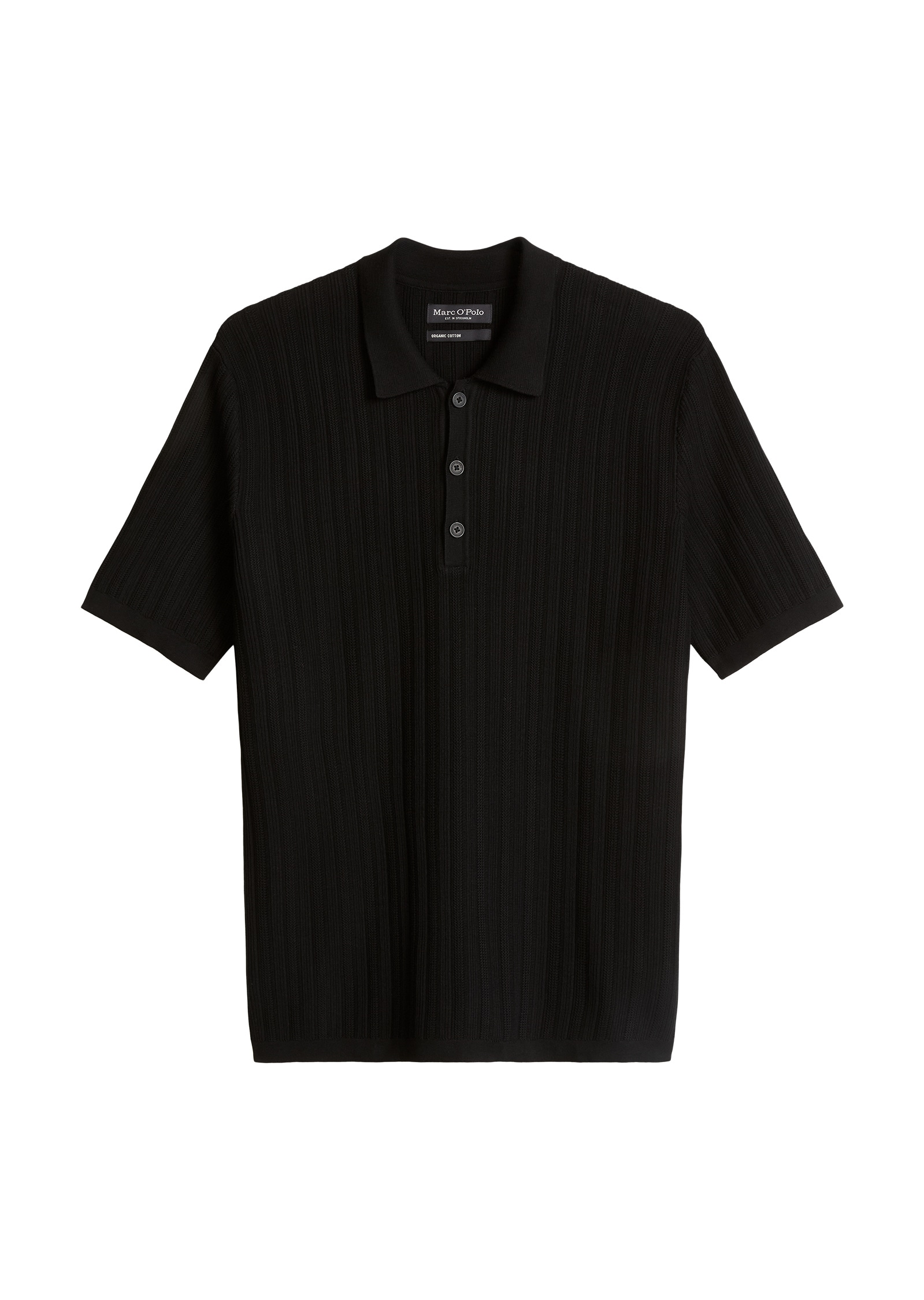Marc O'Polo Poloshirt »mit vertikaler Strickstruktur«