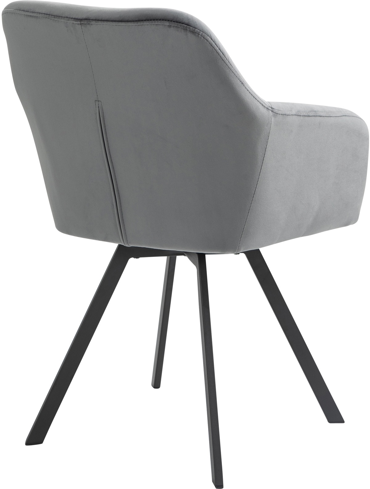 SalesFever Essgruppe, (Set, 5 tlg.), Stühle mit 360° Drehplatte, Tischplatte mit echter Baumkante