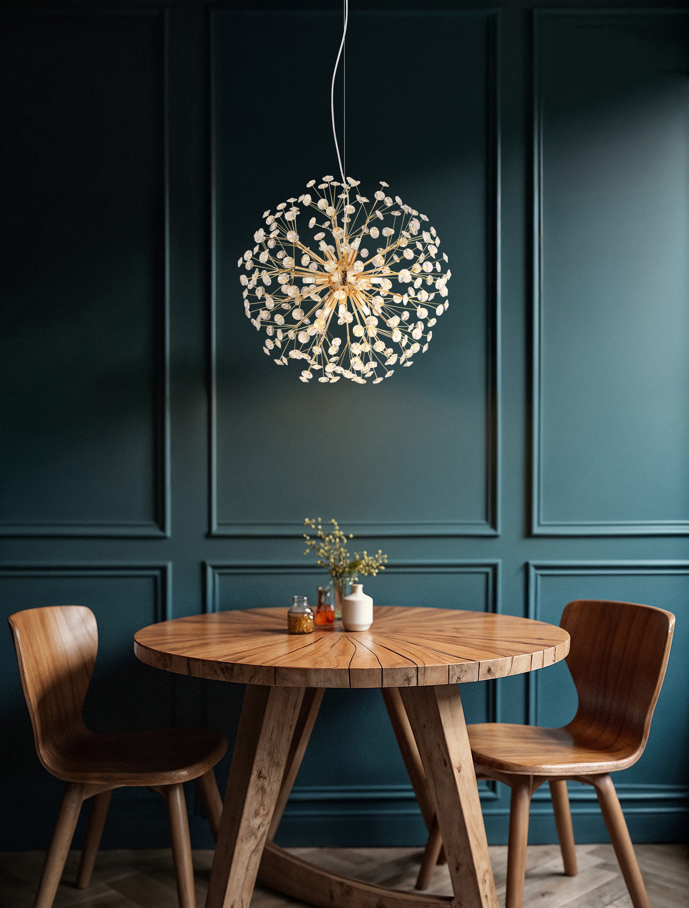 GLOBO LIGHTING Hängeleuchte »KATRINA« G9 1 Stk. Warmweiß Luster Hängelampe Esszimmer Esstisch-Lampe elegant