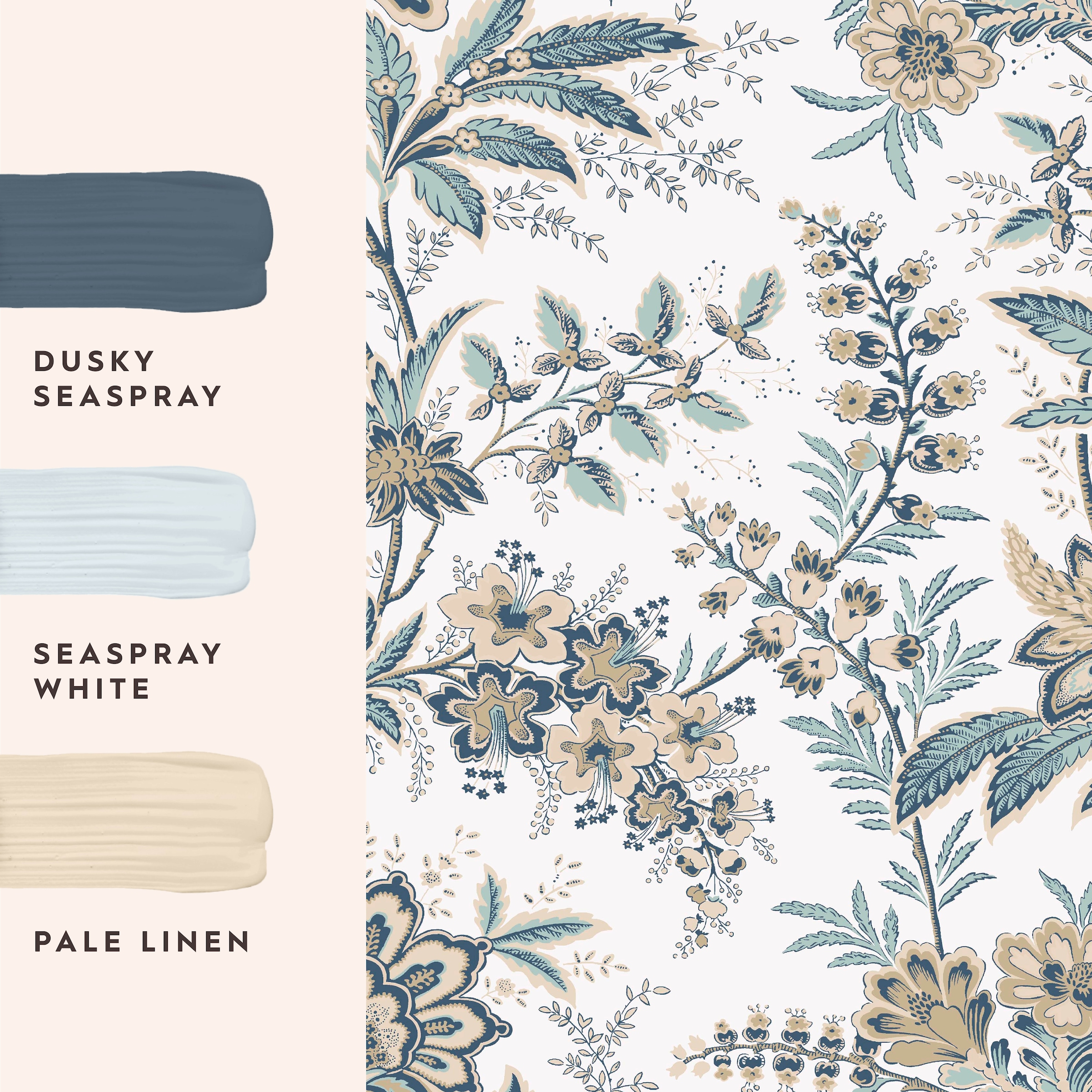 LAURA ASHLEY Vliestapete »MARLBROOK«, floral, Design Tapeten