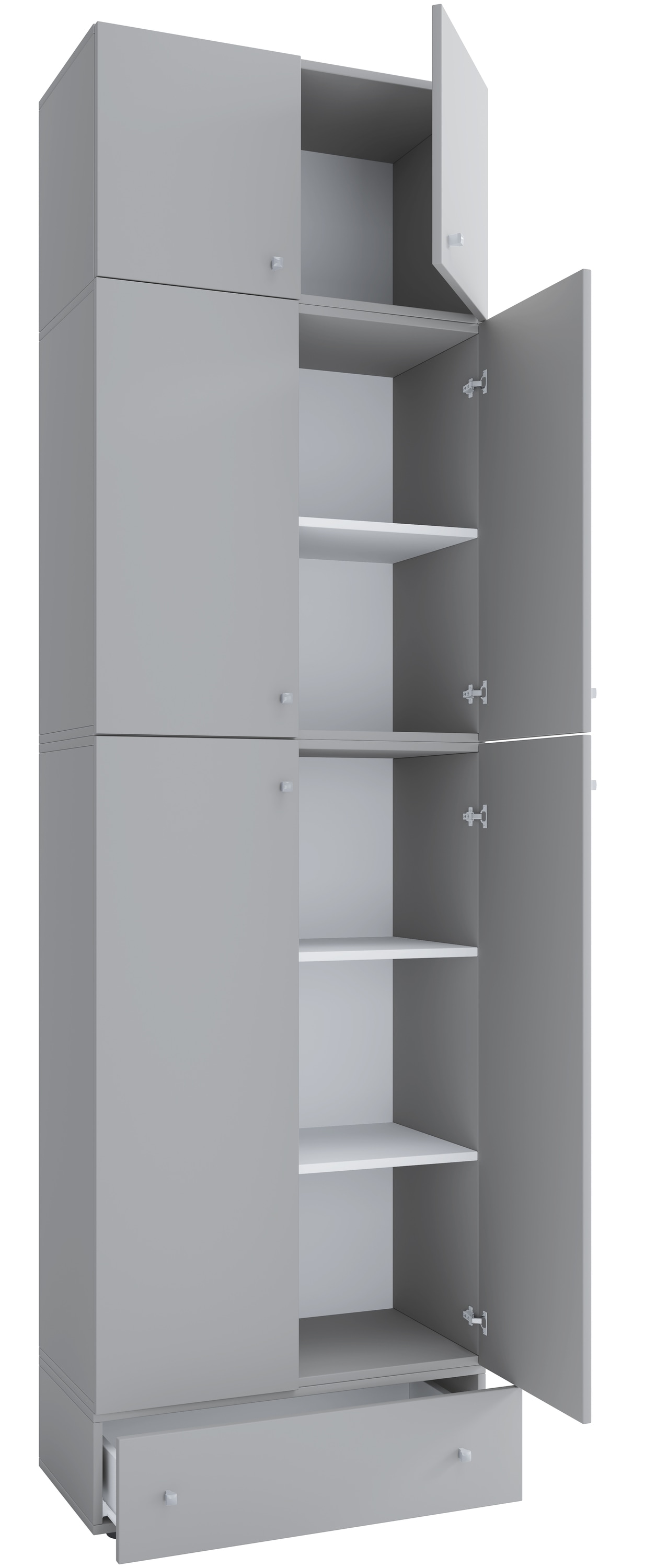 VCM Aktenschrank »VCM XXXL Büroschrank mit 5 Fächern mit Aufsatz und Schublade | moderner Aktenschrank mit Drehtüren | Maße ca. H. 240 x B. 70 x T. 39 cm ¿ Lona 5-Fach«, (1 St.)