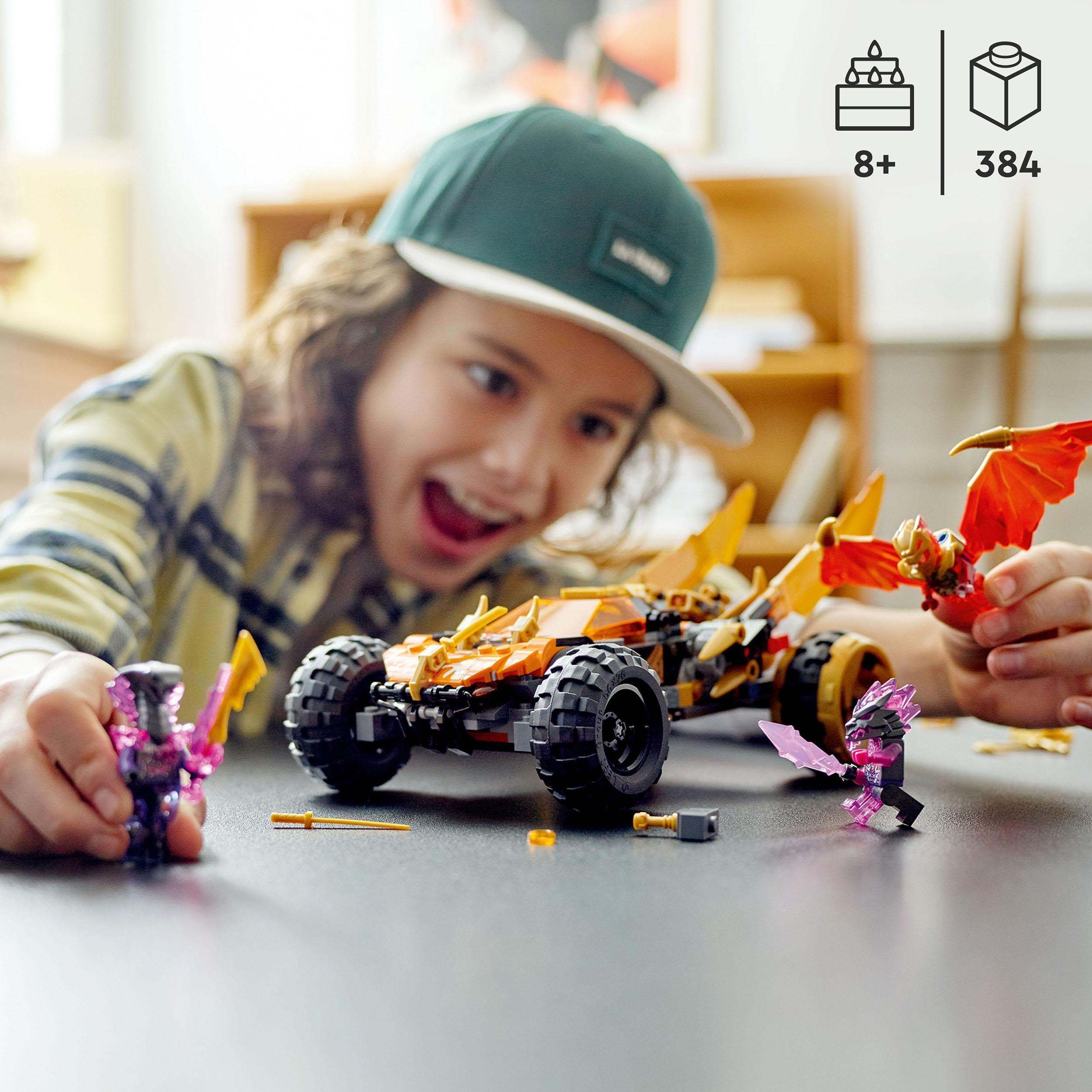 LEGO® Konstruktionsspielsteine »Coles Drachen-Flitzer (71769), LEGO® NINJAGO«, (384 St.), Made in Europe