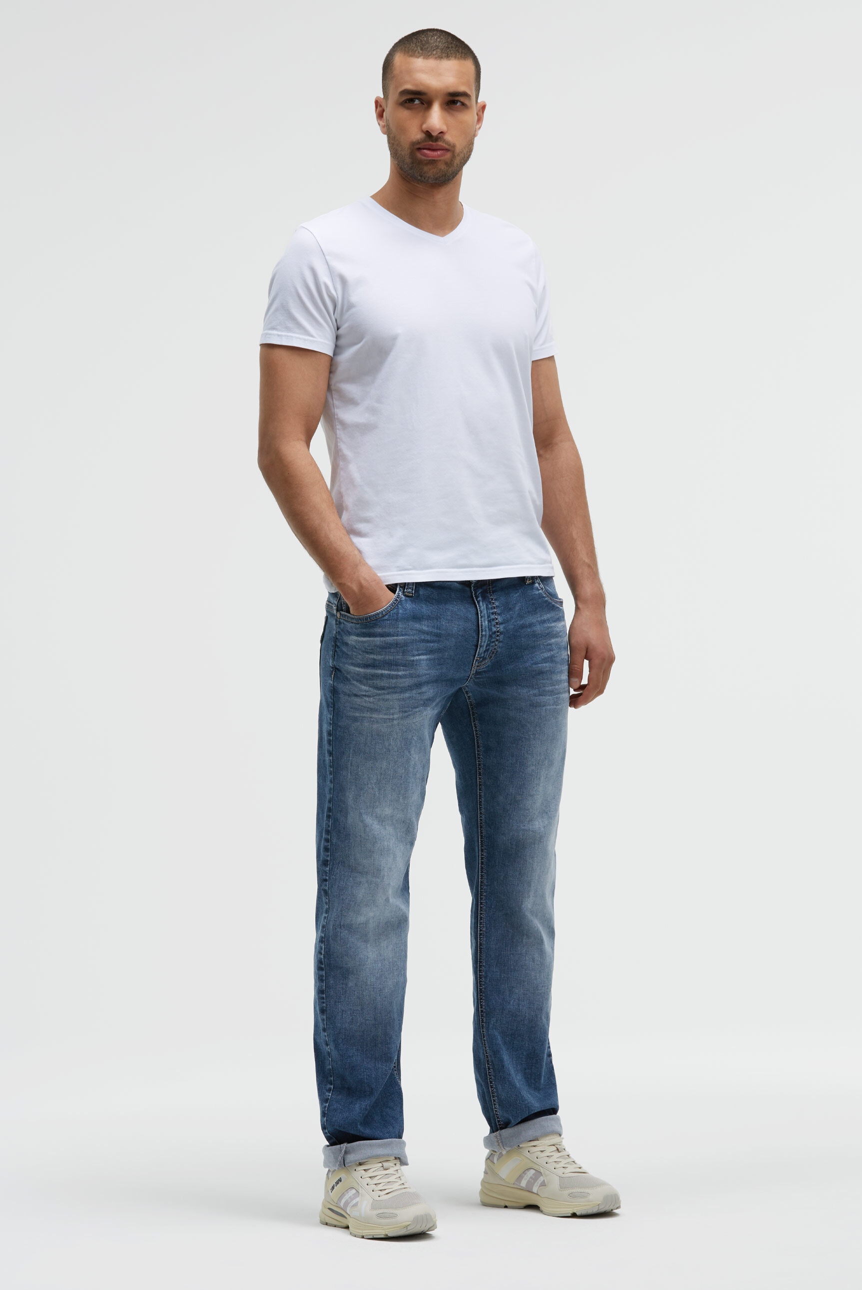 CAMP DAVID Comfort-fit-Jeans, mit zwei Leibhöhen