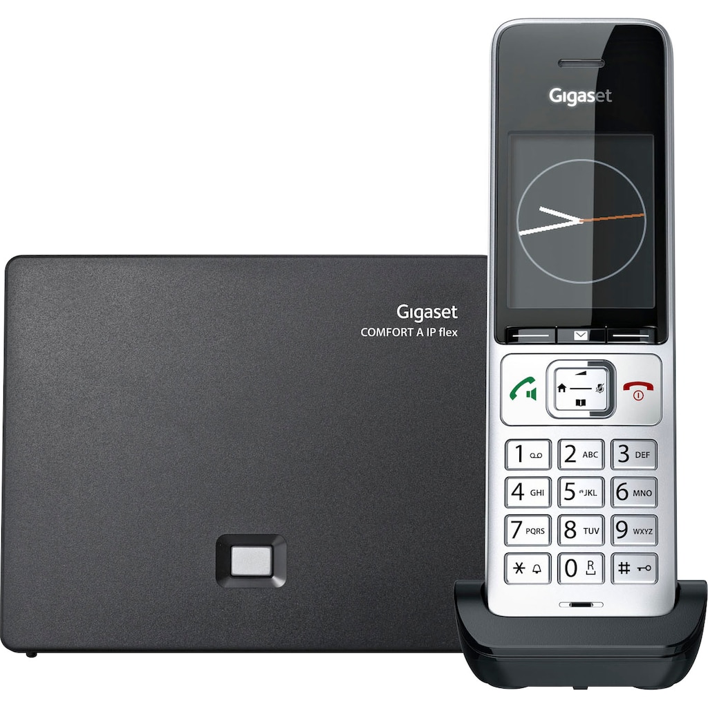 Gigaset Schnurloses DECT-Telefon »COMFORT 500A IP flex«, (Mobilteile: 1 LAN (Ethernet)