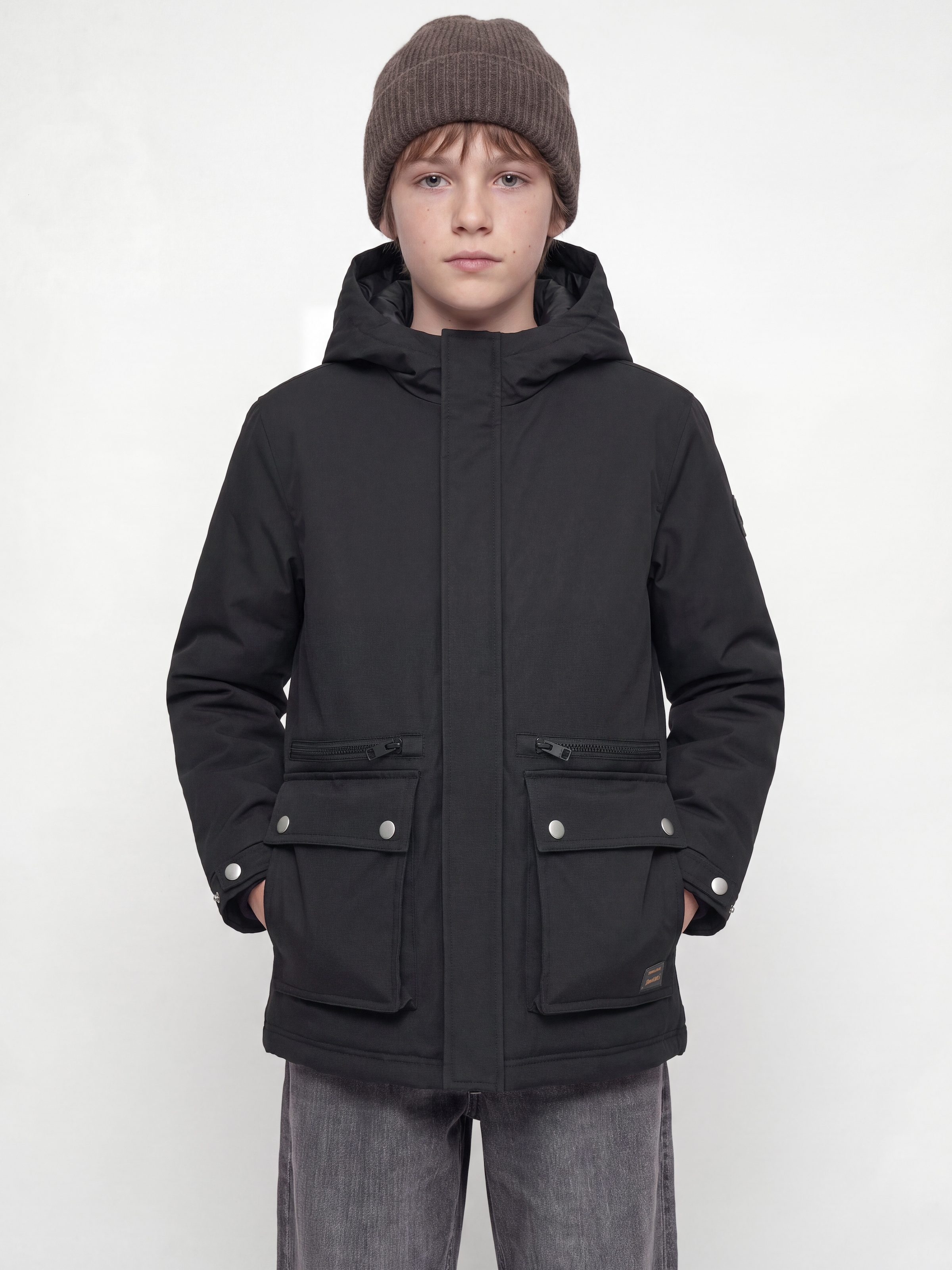 Jack & Jones Junior Parka »JJEWOLF PARKA JACKET SN JNR« mit Kapuze Kunstfaser, normal geschnitten