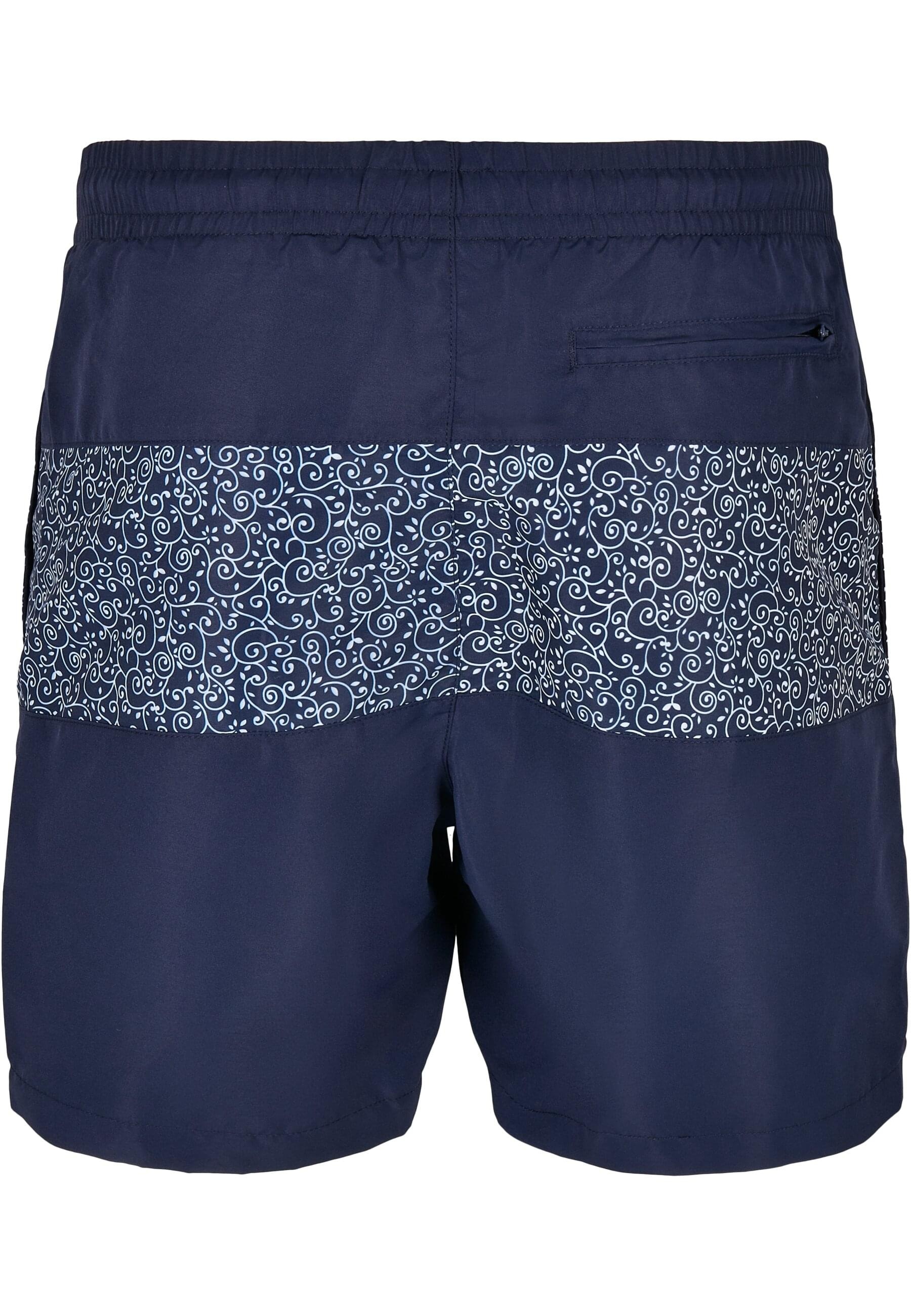 URBAN CLASSICS Badeshorts »Urban Classics Herren Mid Block Pattern Swim Shorts«