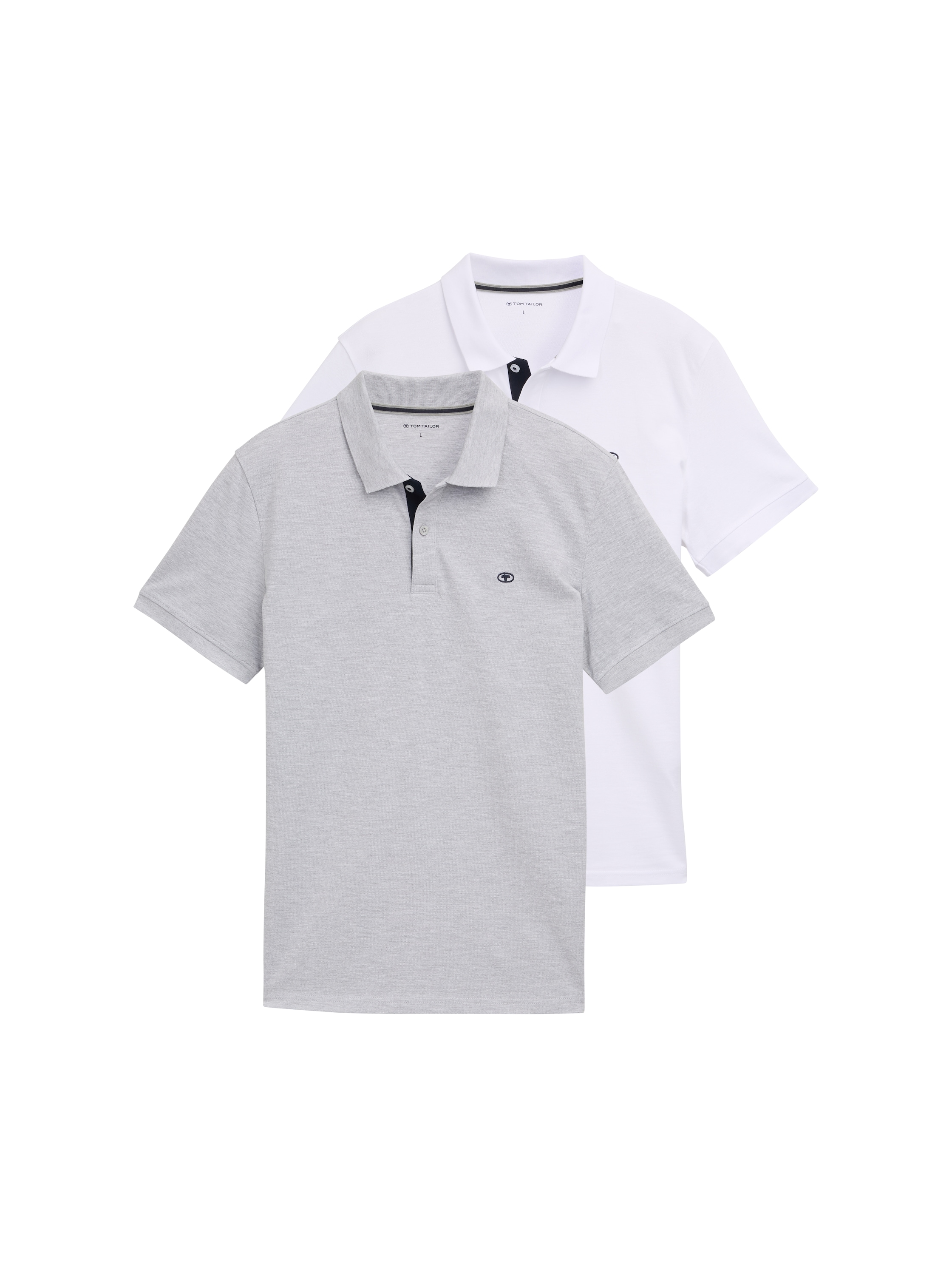 TOM TAILOR Poloshirt, 2 Stk. im Doppelpack günstig online kaufen