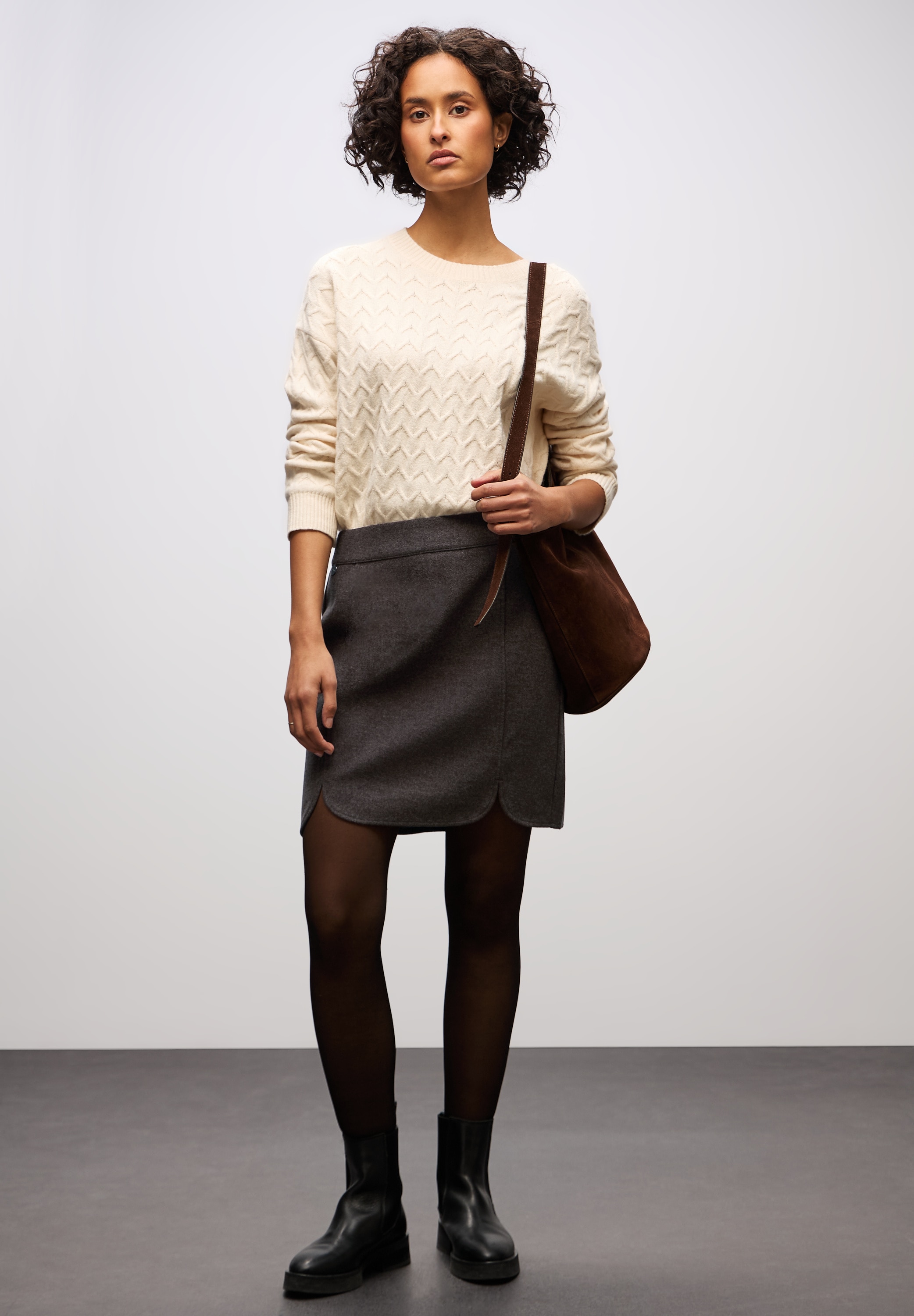 STREET ONE Minirock »Style Maja« mit Seitenschlitzen