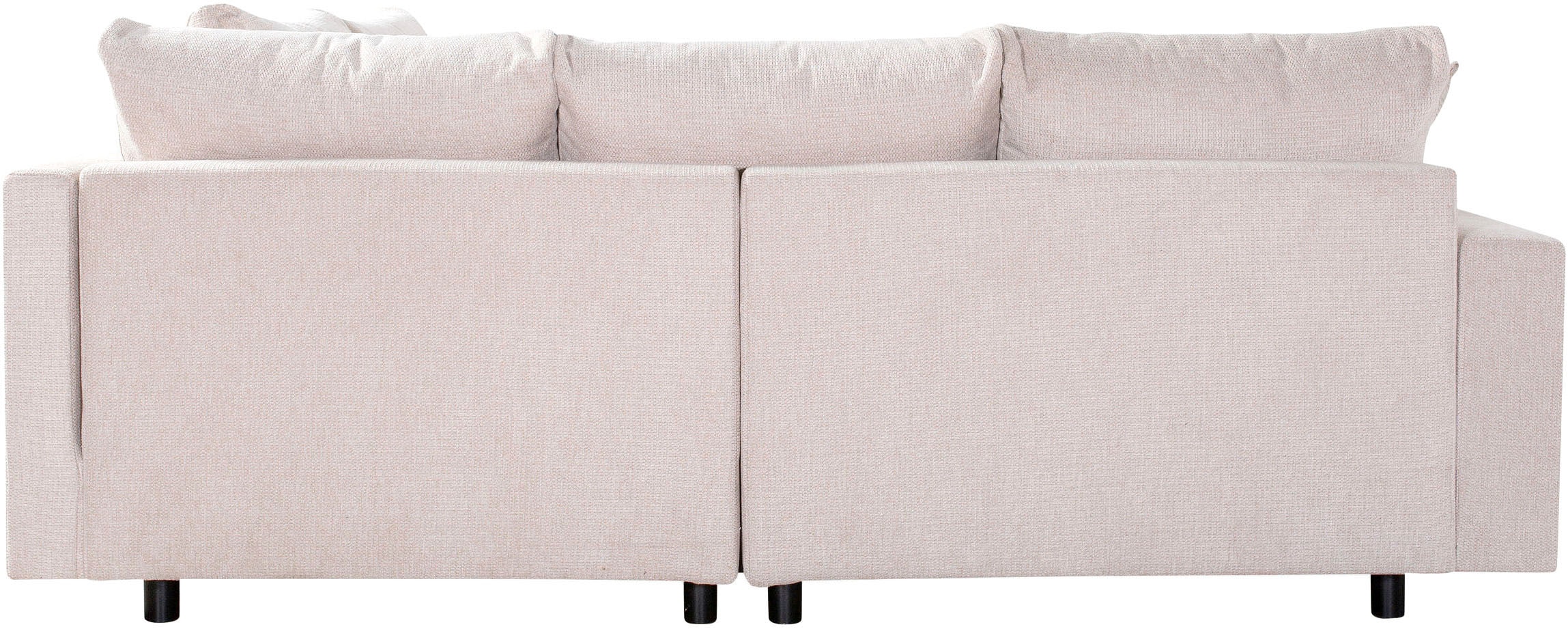 Home affaire Ecksofa »Toni L-Form, B: 215 cm«, mit Hocker & 2 Zierkissen, Federkern