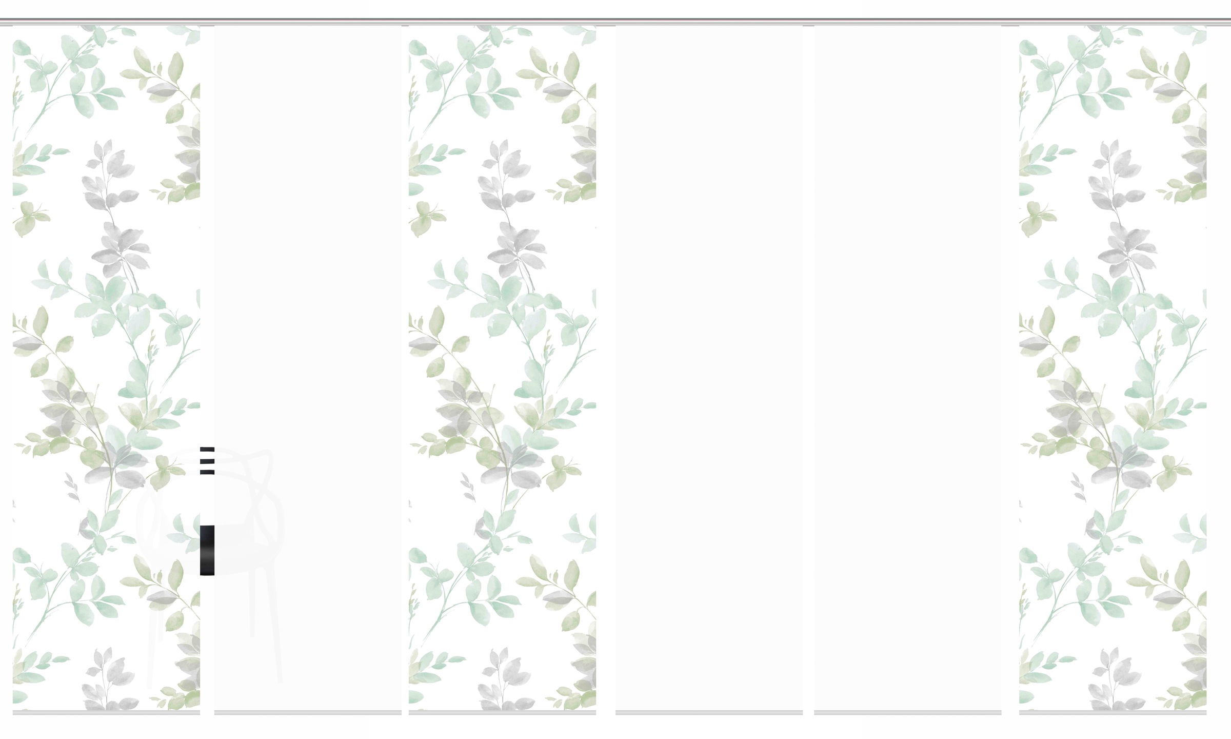 HOME WOHNIDEEN "6er SET" Paneelwagen 6 Stk. tlg. Schiebevorhang Digidruck 6 günstig online kaufen