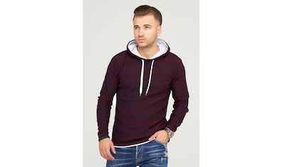 Hoodie und BAUR Harbour | Eduardo«, Herren mit hohem ▷ bestellen »Emilio Kapuze Kragen Sweatshirt Stone