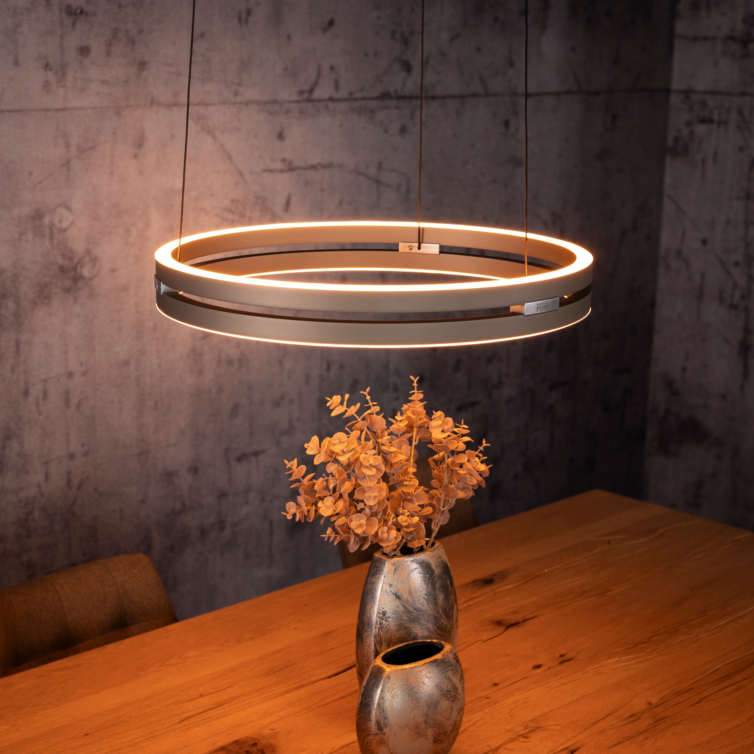 Neuhaus PURE LED Pendelleuchte »PURE E-Loop« LED-Board 1 Stk. warmweiß - kaltweiß e-LIFT® Funktion, CCT, dimmbar über Fernbedienung