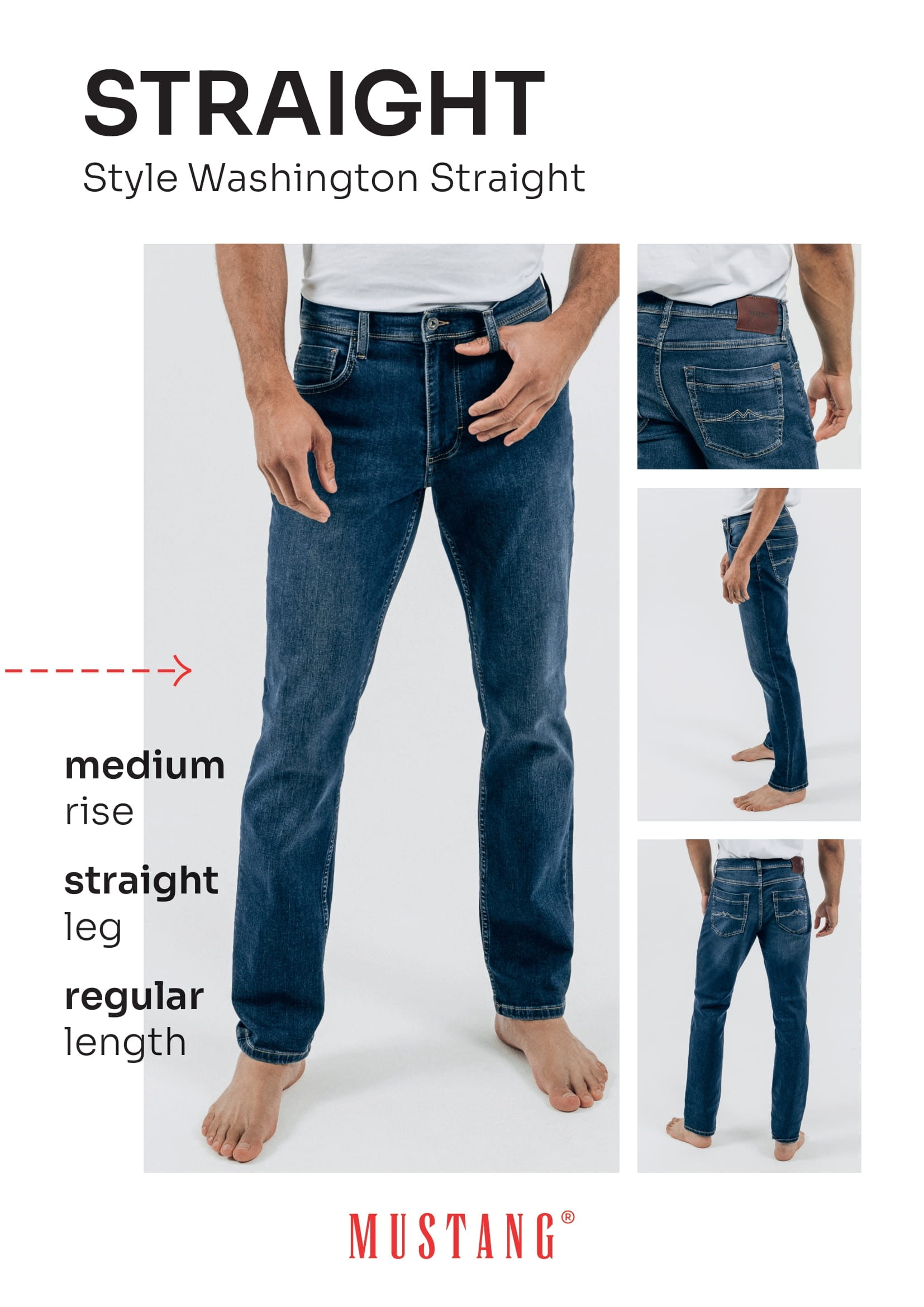 MUSTANG Stretch-Jeans »Style Washington Straight«