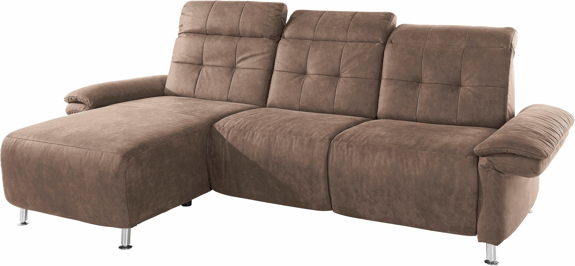 Home affaire Ecksofa "Manhattan L-Form" 2 Sitze mit elektrischer Relaxfunkt günstig online kaufen
