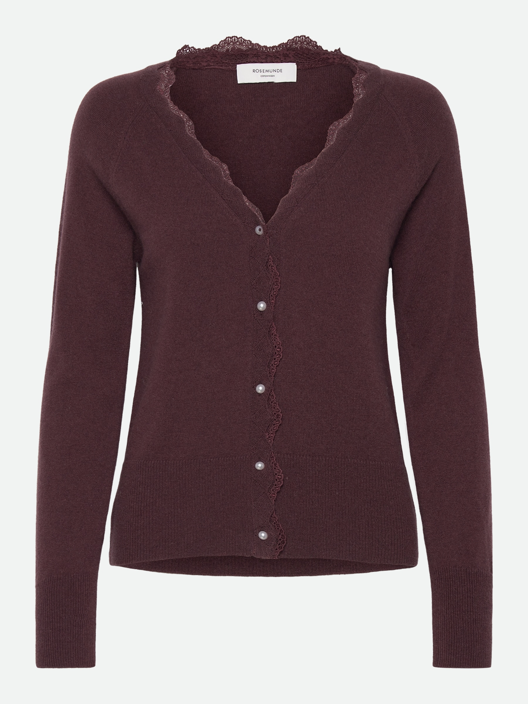 rosemunde Cardigan "Laica lace cardigan" Perlenknöpfe, Spitze, Langarm, V-A günstig online kaufen